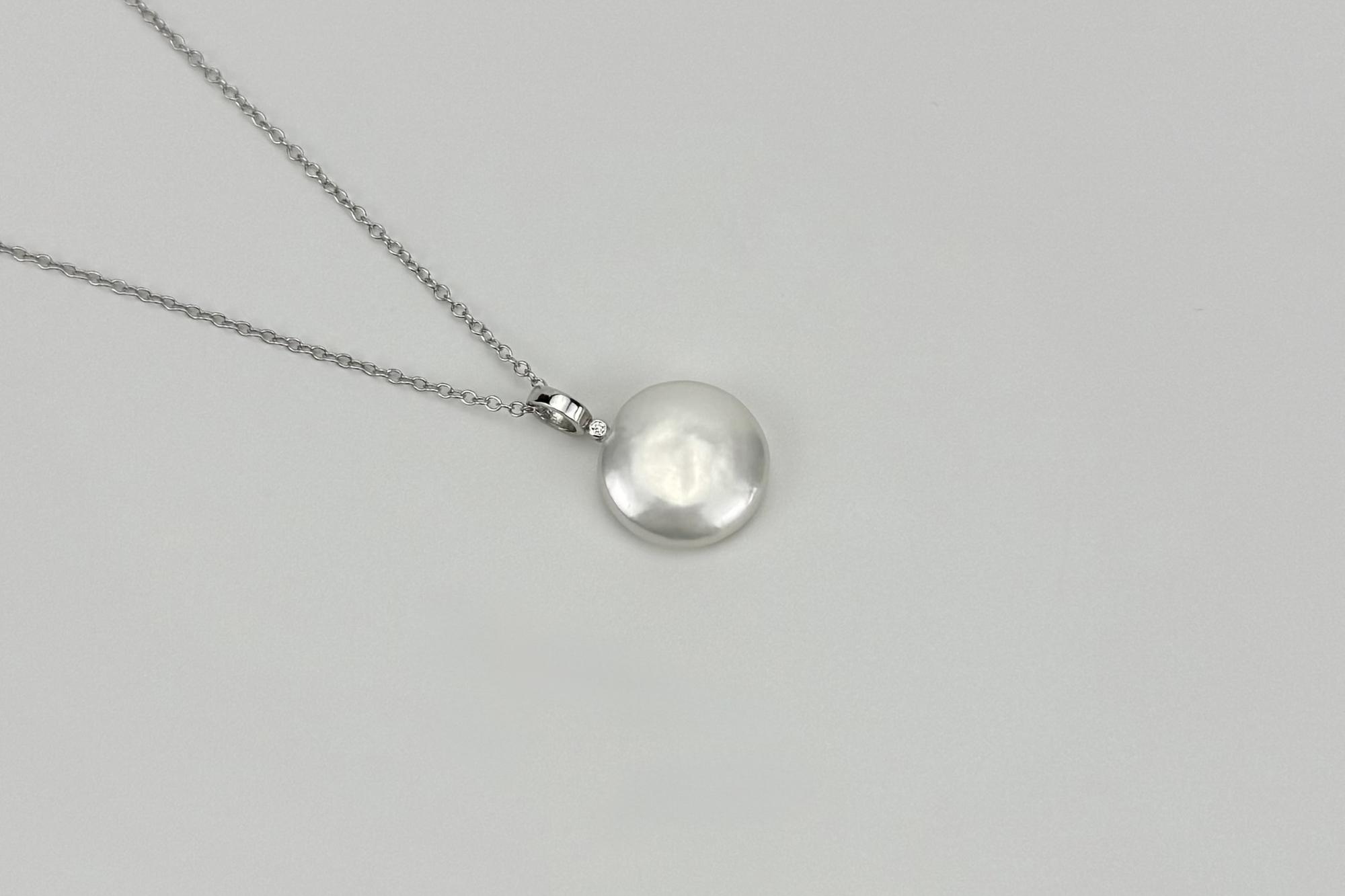 Подвеска с натуральным жемчугом ASHES