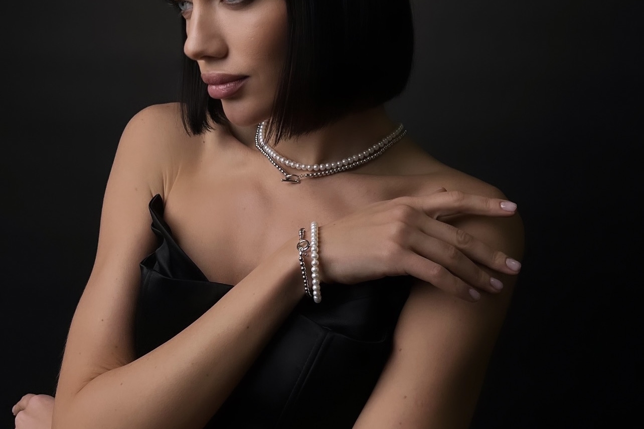 Комплект украшений из натурального жемчуга MARGARET