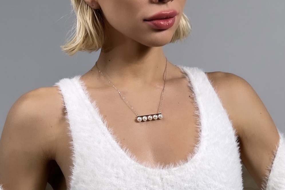 Подвеска с натуральными жемчужинами BRIDGET