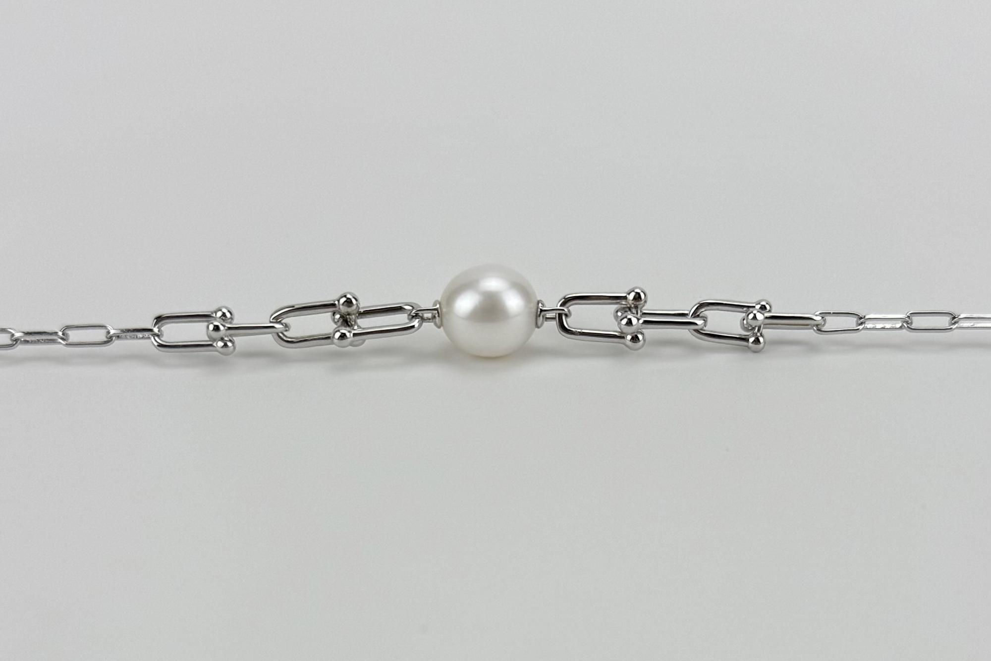 Браслет с жемчугом на цепочке ZUSS