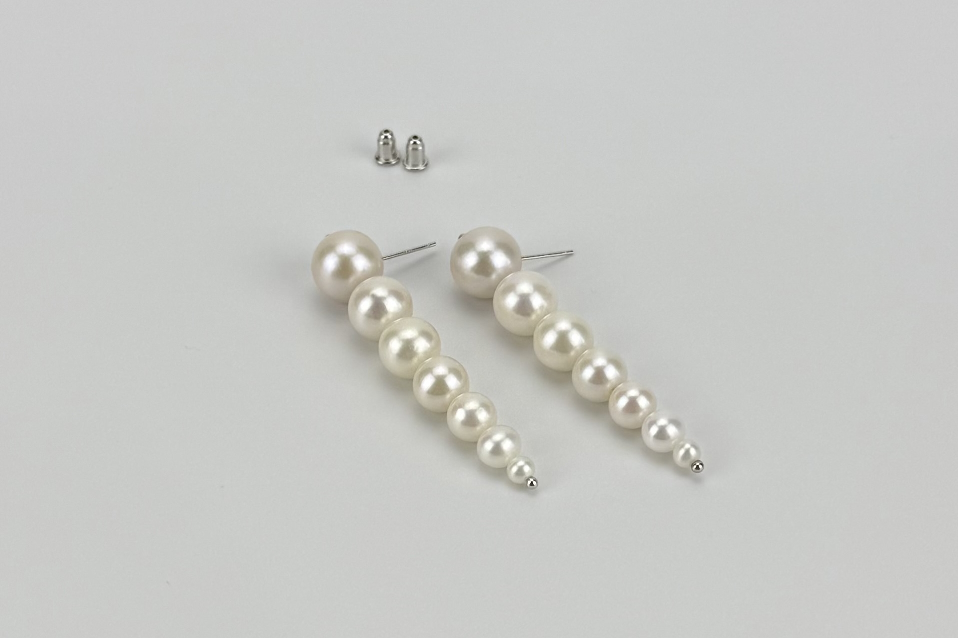 Серьги с натуральным жемчугом COMET
