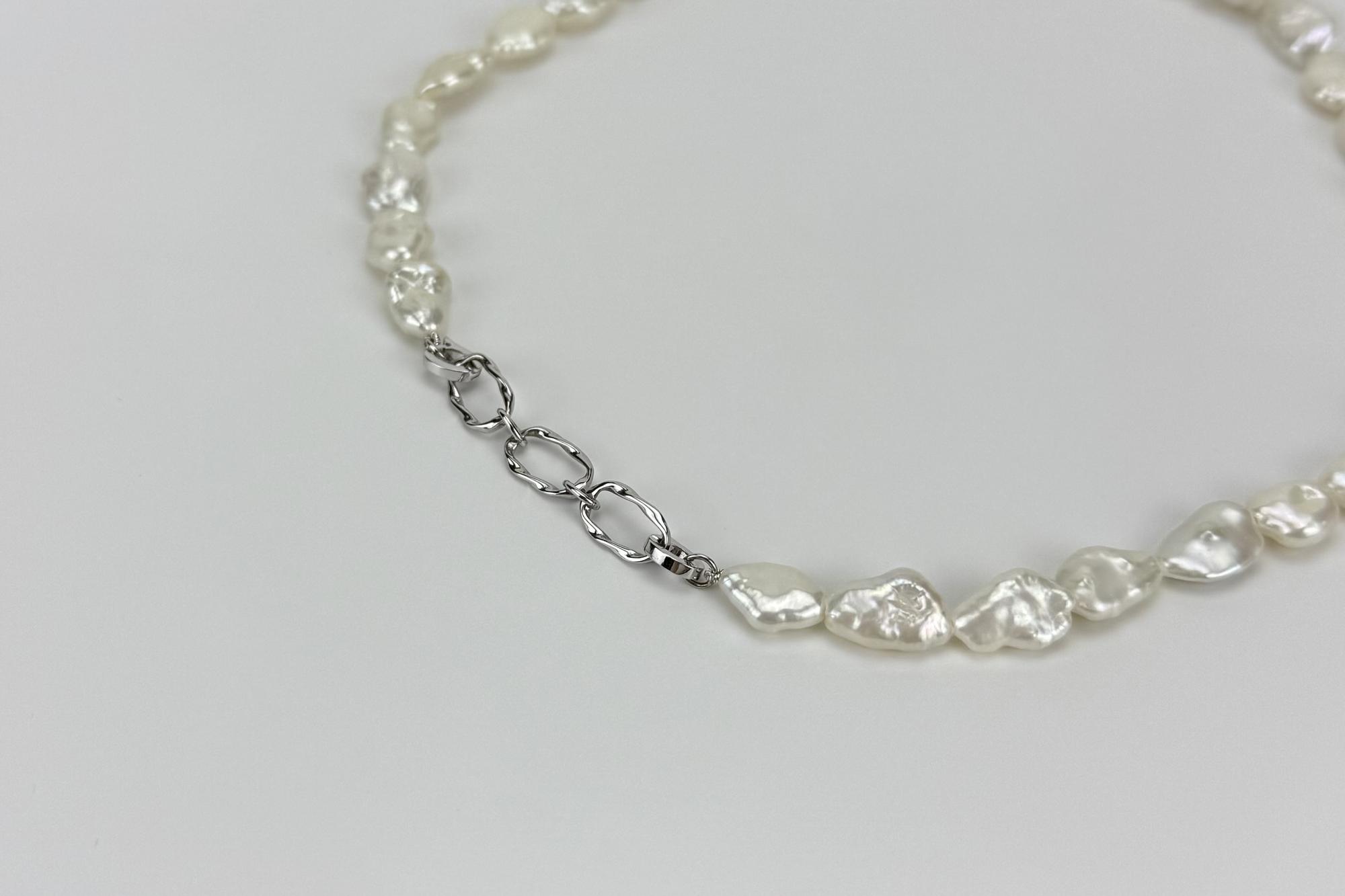 Чокер из натурального жемчуга ROSSO