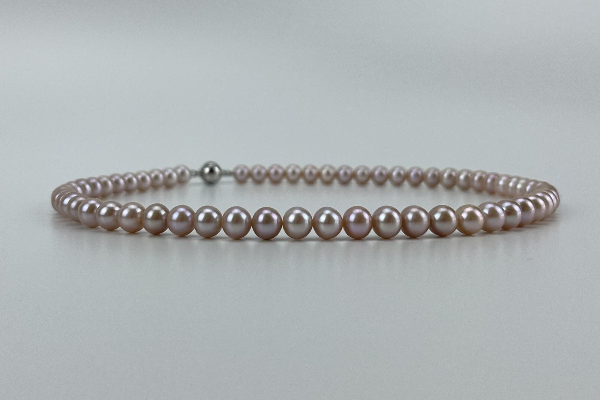 Чокер из розового натурального жемчуга ROSE