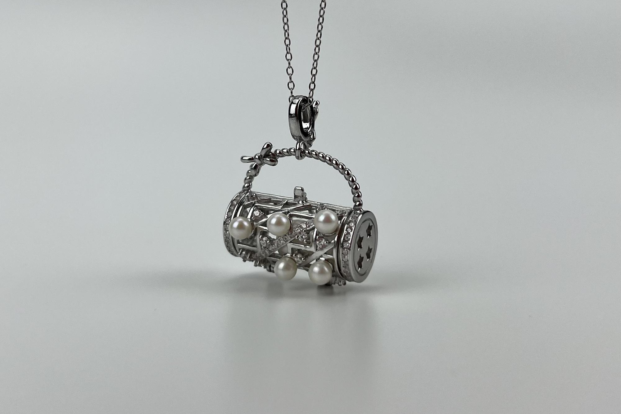 Подвеска с натуральными жемчужинами DELIGHT