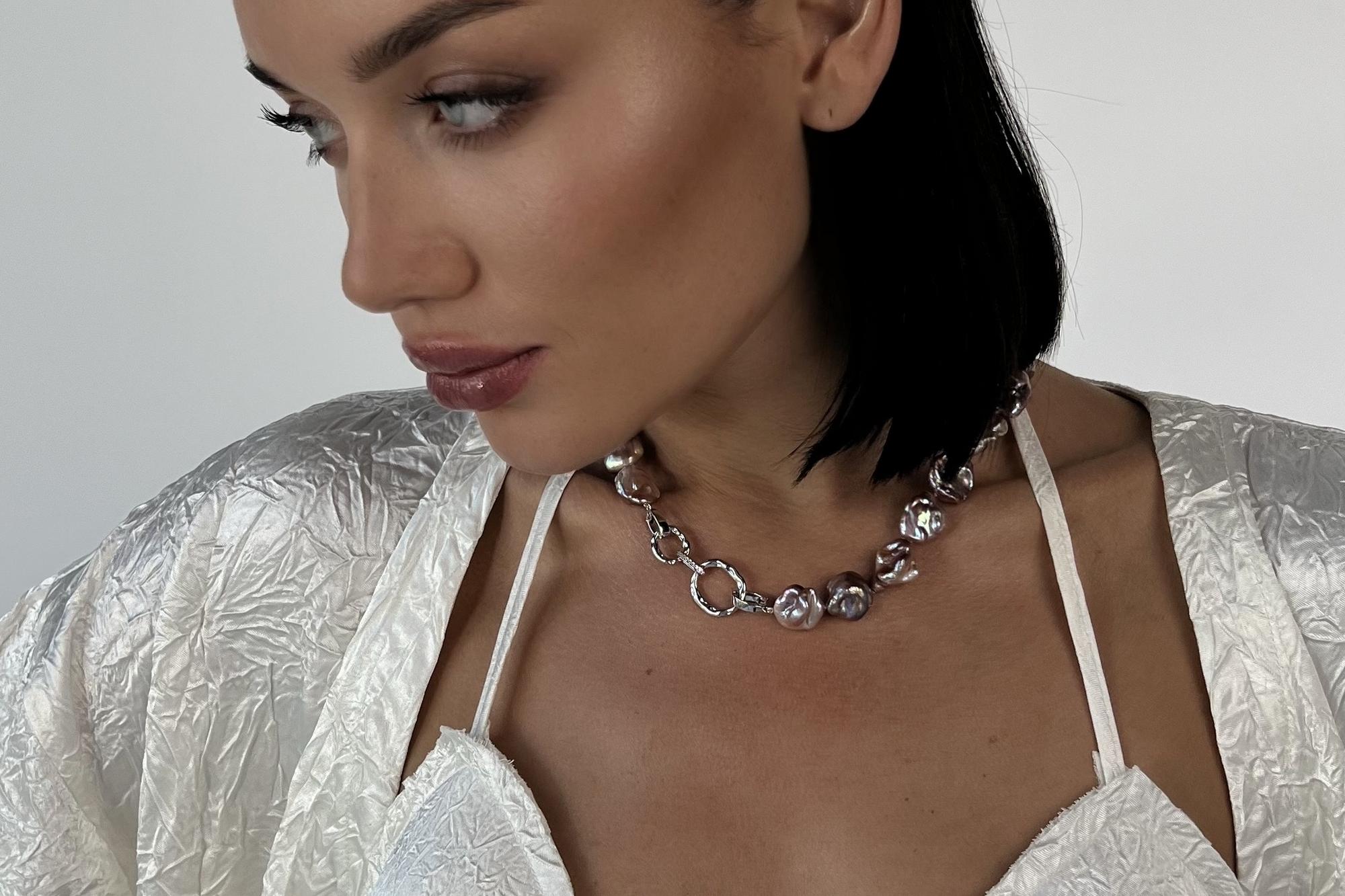 Колье из розового жемчуга SONORA