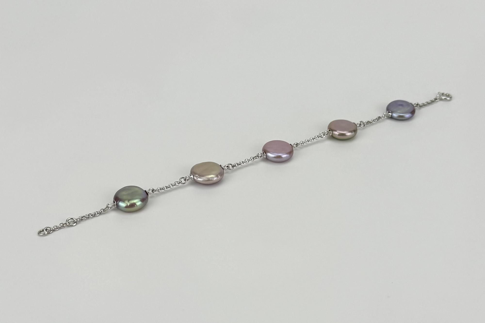 Браслет из жемчуга ярких оттенков PEARL PAINTS