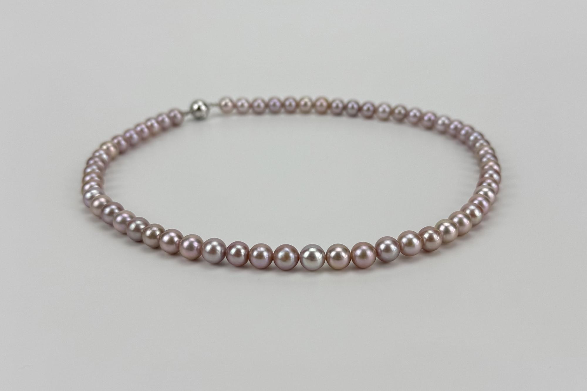 Чокер из натурального розового жемчуга SUNROSE