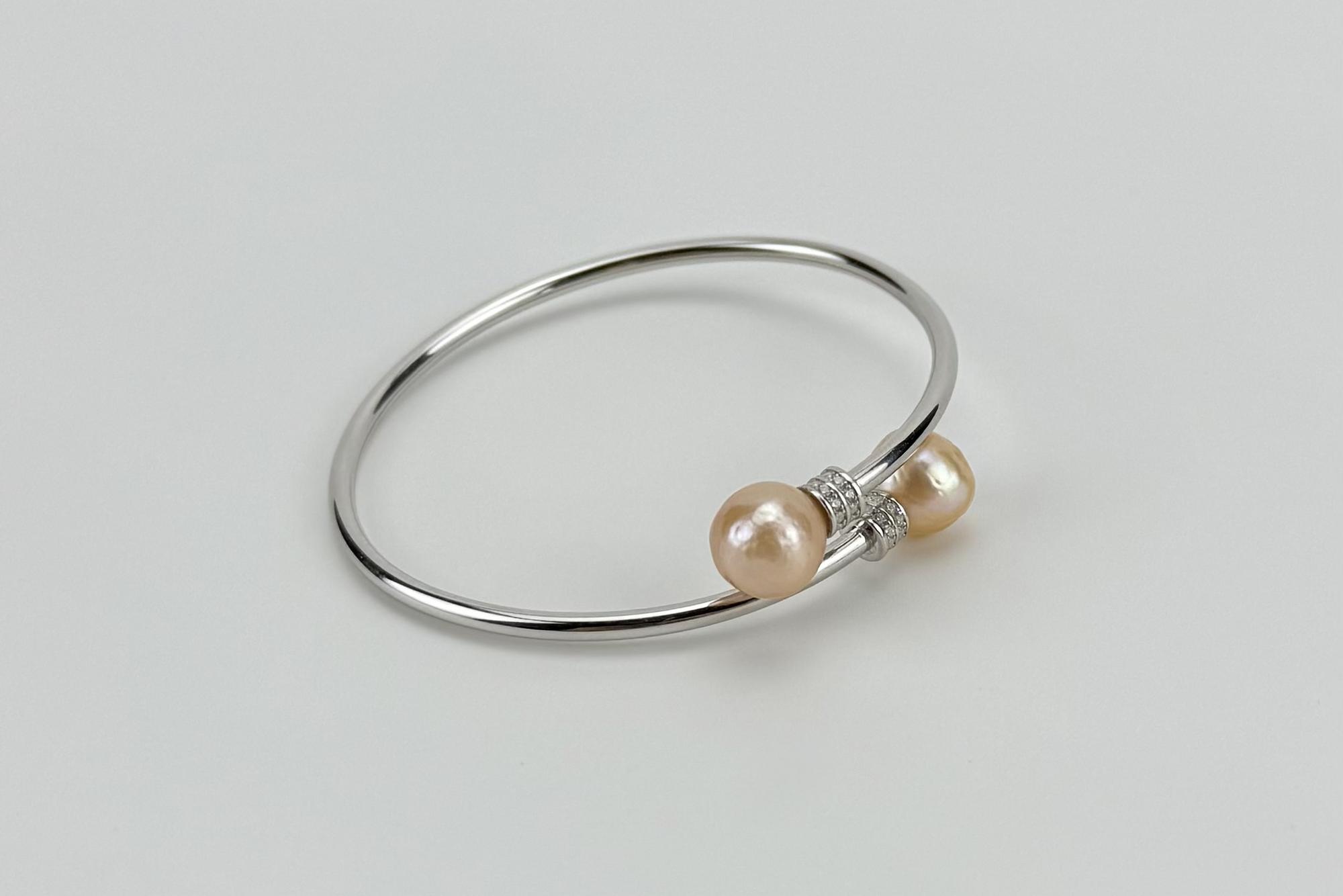 Браслет с крупным жемчугом барокко METEOR PEARLS