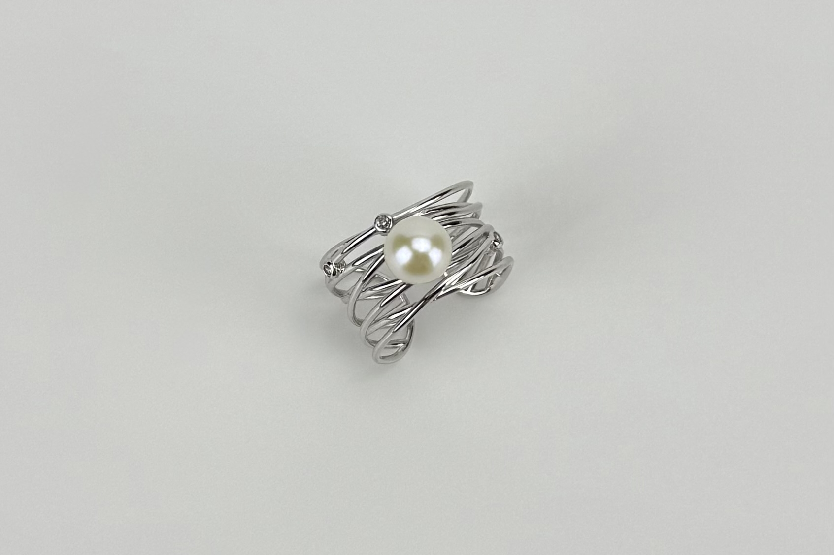 Кольцо с натуральным жемчугом RANTA