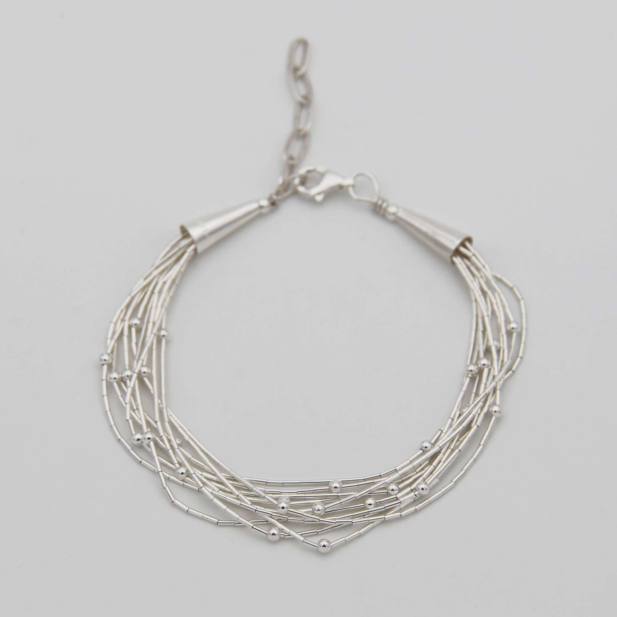 Браслет из 10 серебряных нитей 3P231