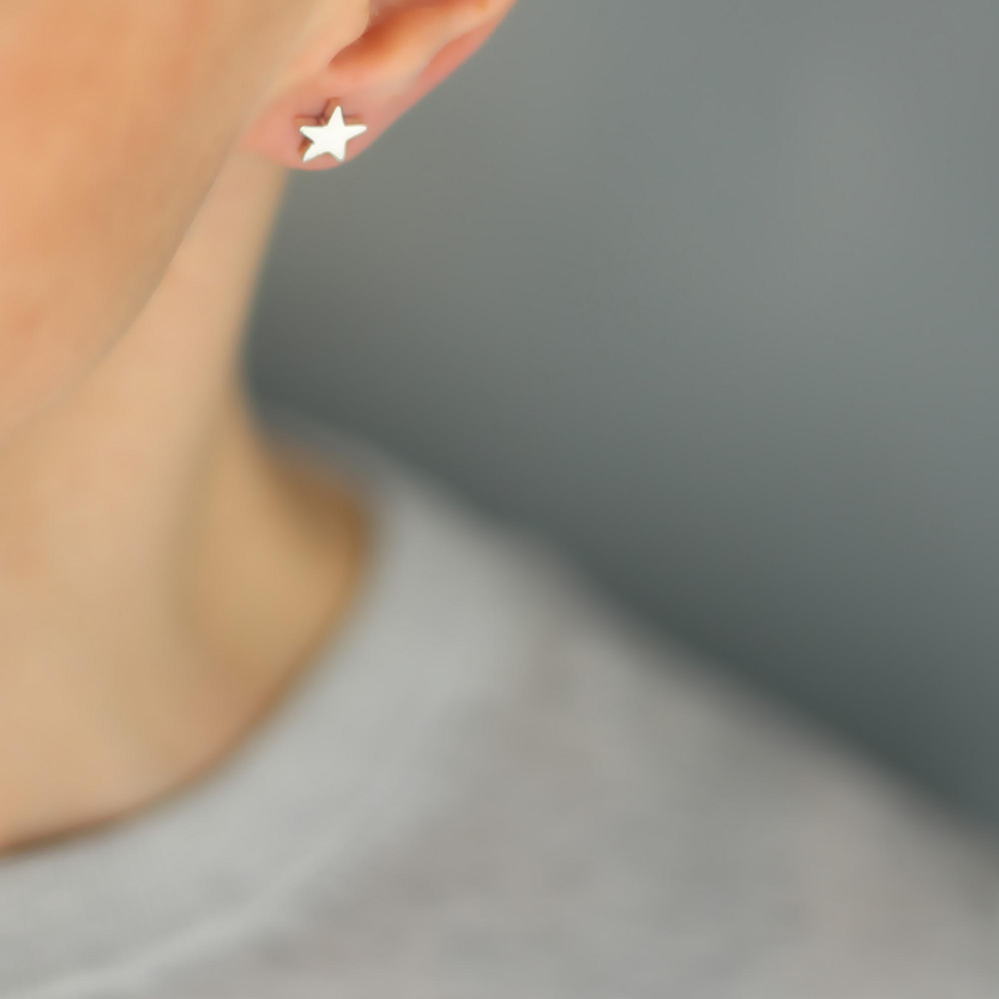 Серьги-гвоздики Звезды 1P570