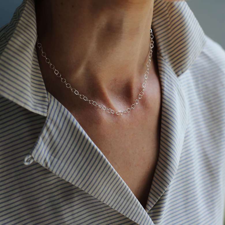 Серебряная цепь 4P484