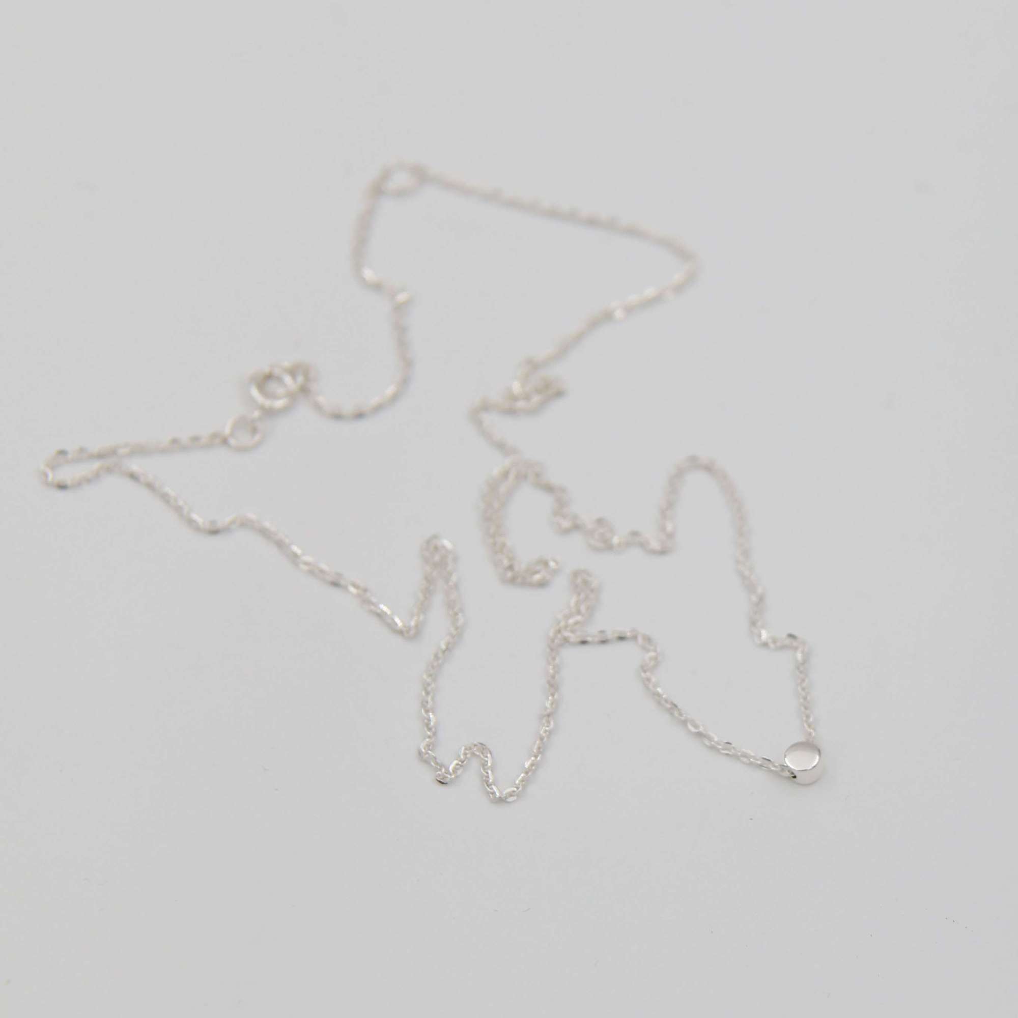 Серебряная мини-подвеска Кружок 4P502