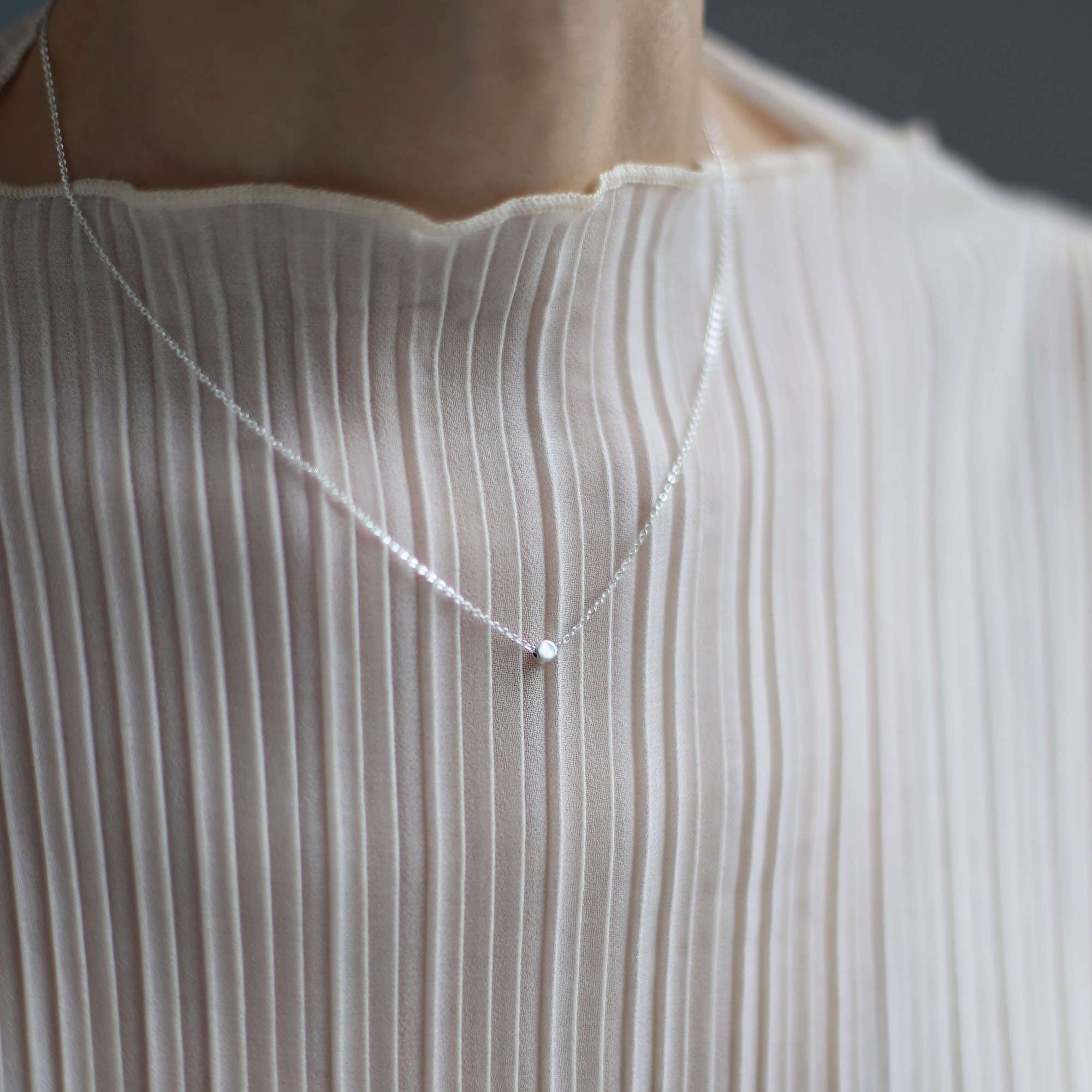 Серебряная мини-подвеска Кружок 4P502