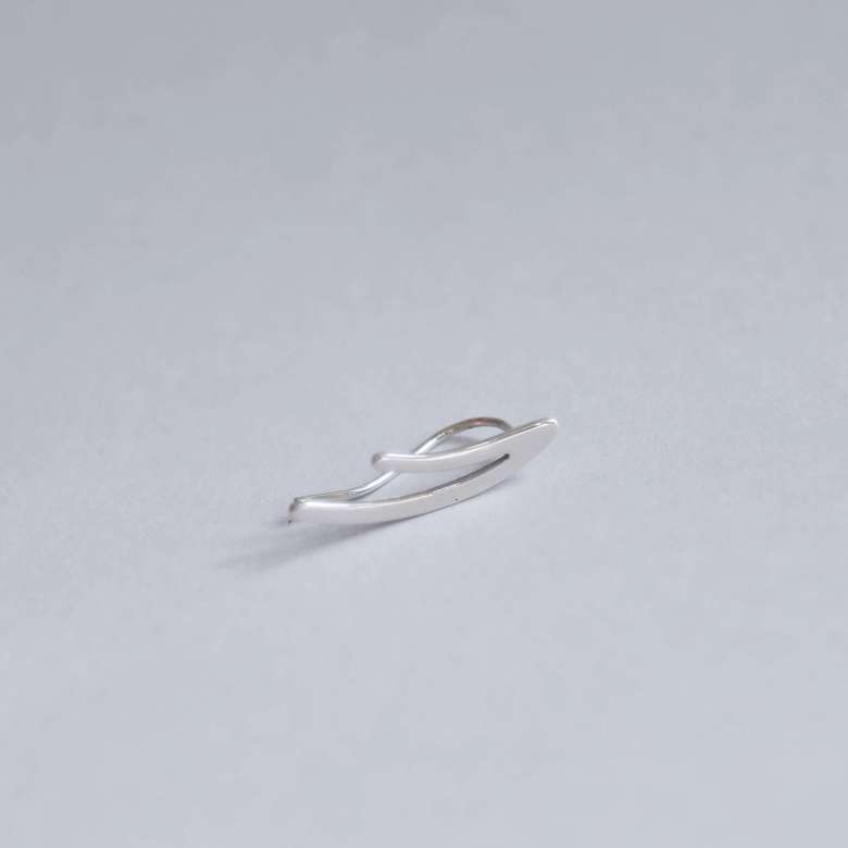 Серьга-клаймбер  Линия двойная 1P2012