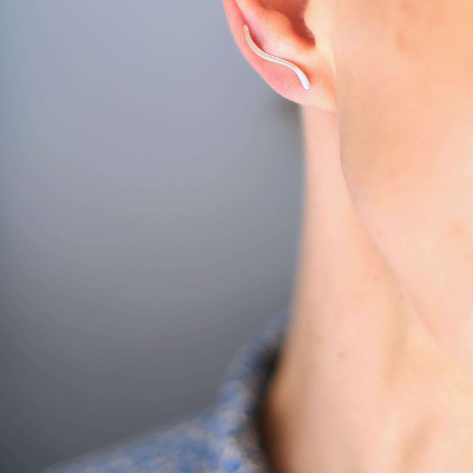 Серьга-клаймбер Волна 1P2009