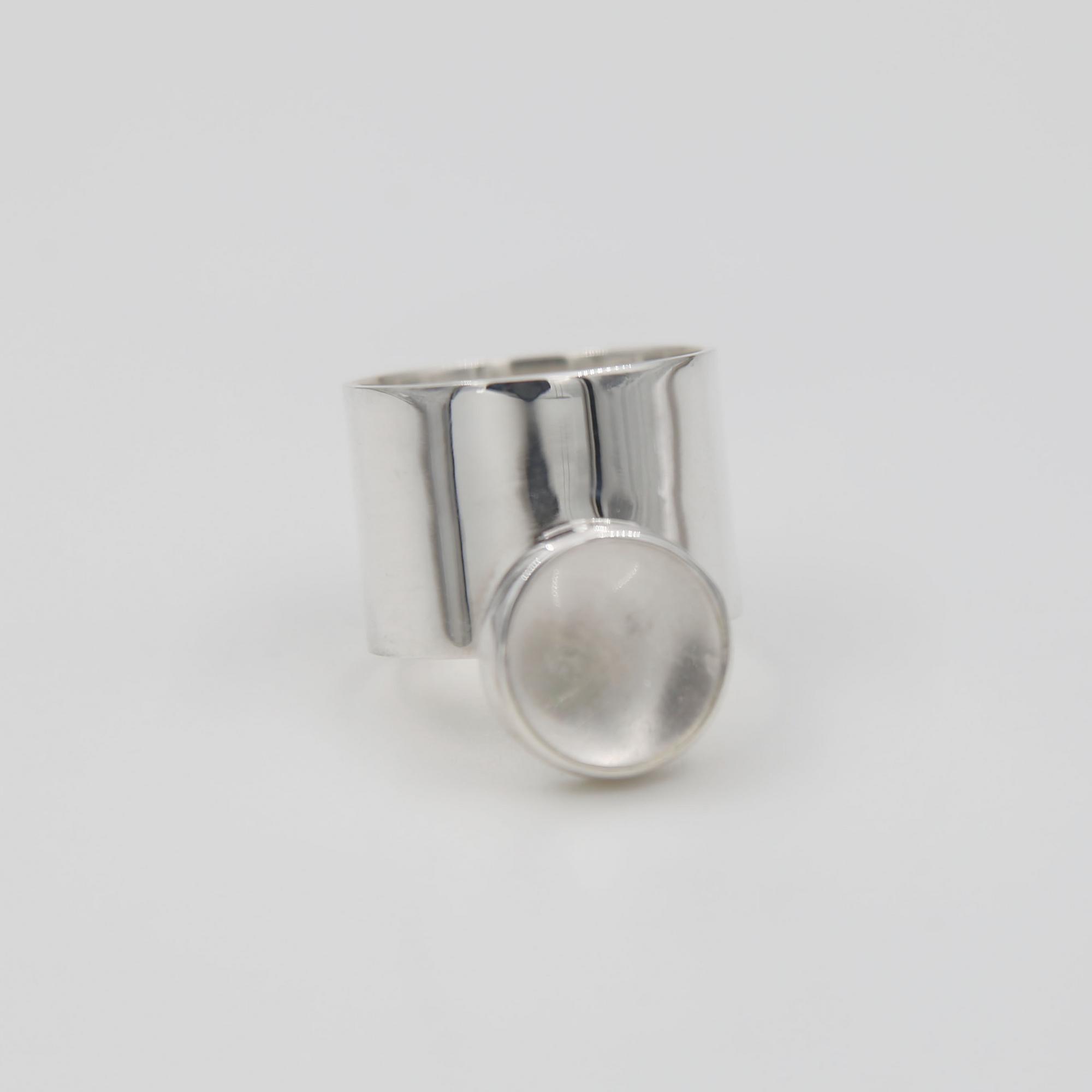 Кольцо с горным хрусталем 2P980