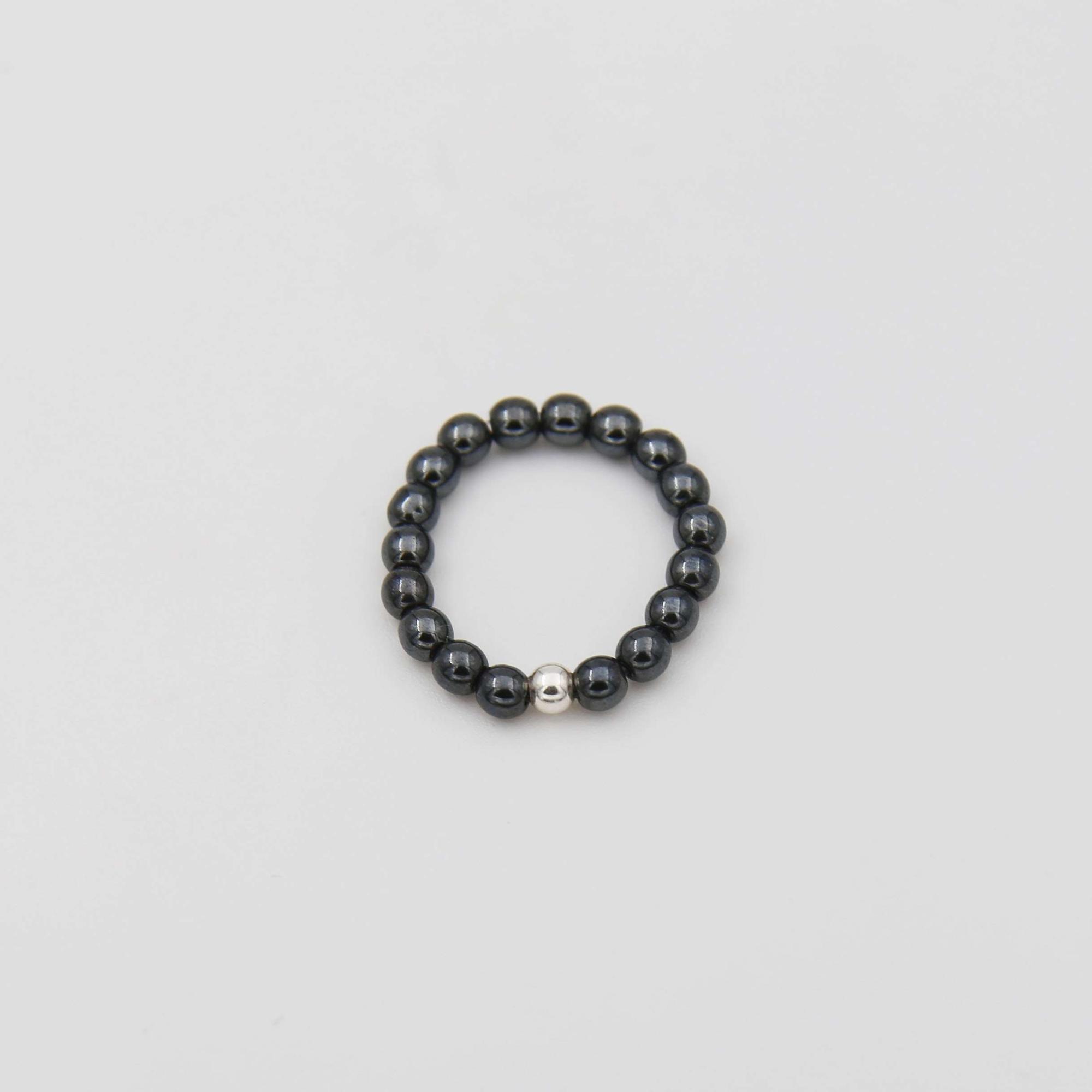 Кольцо из гематита 2P1034