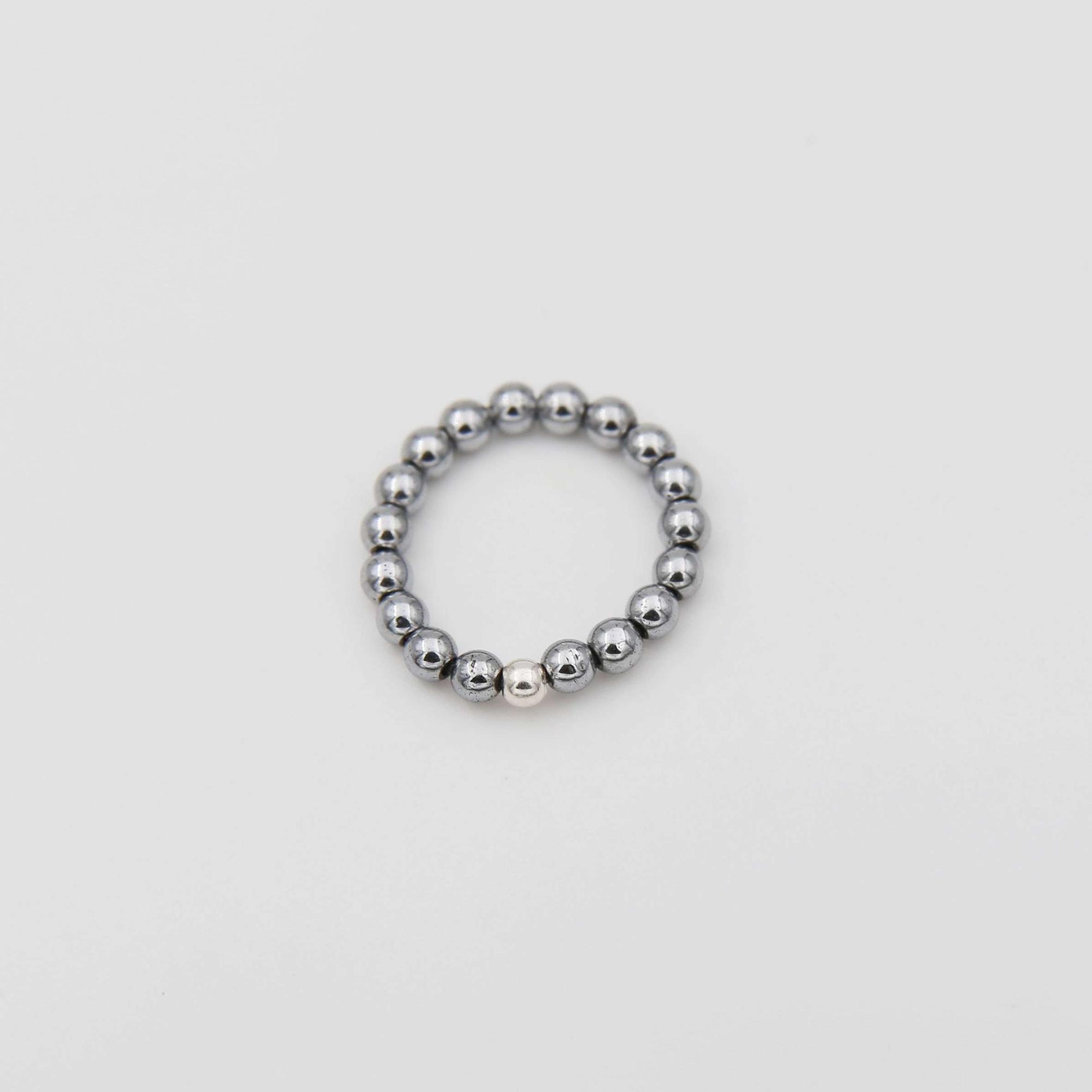 Кольцо из гематита 2P1035