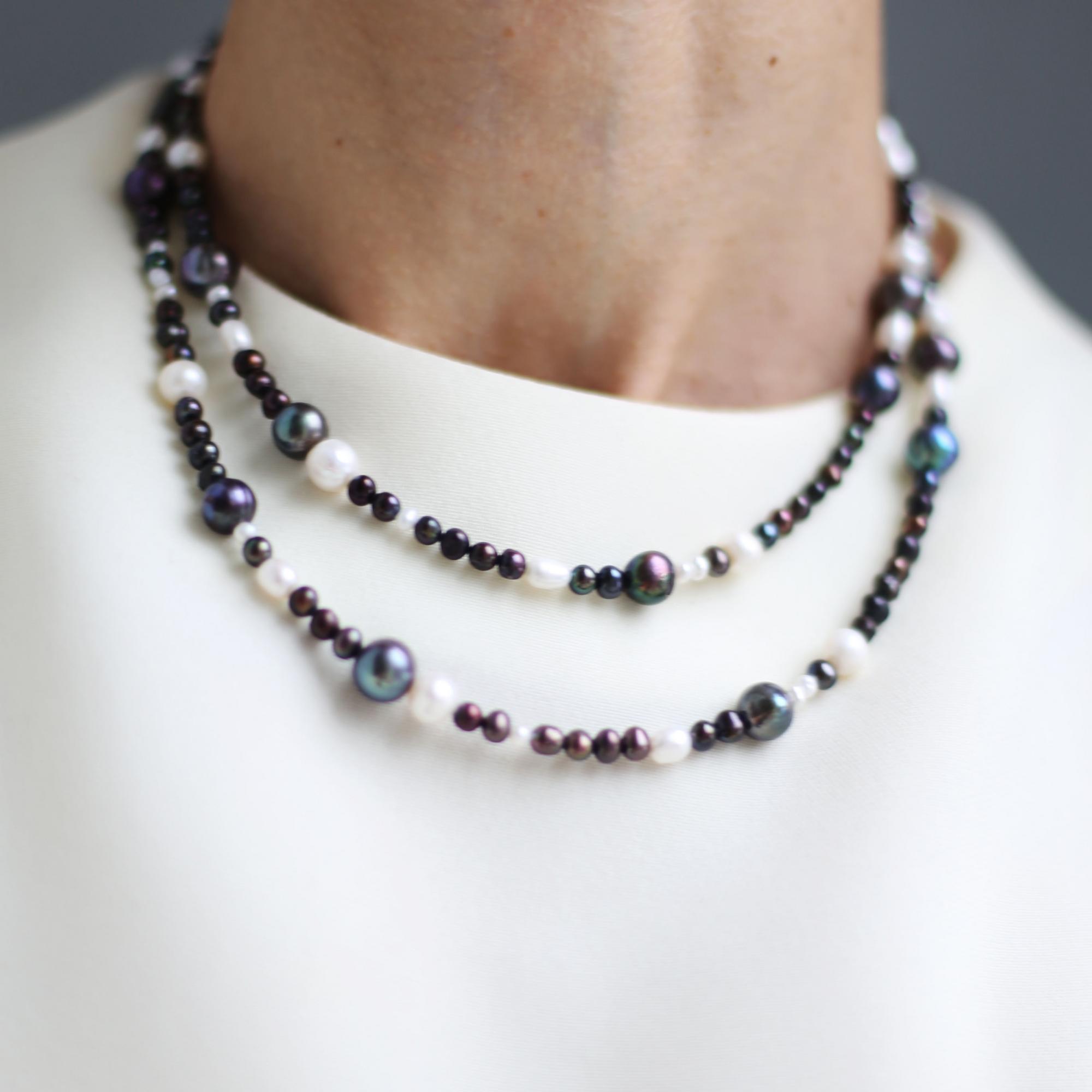 Колье с жемчугом 4P806