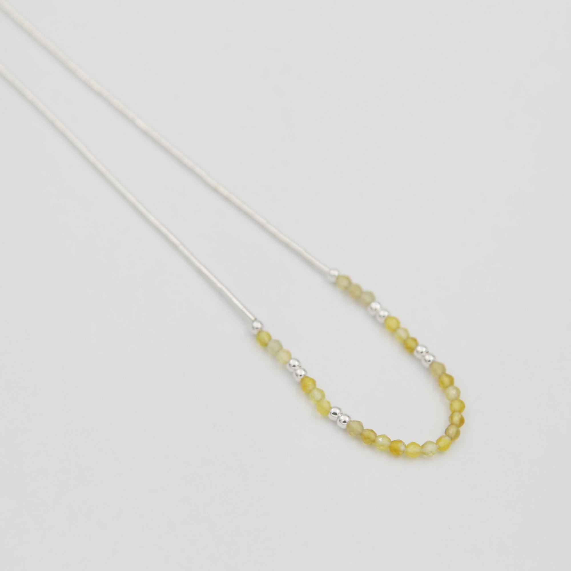 Серебряная нить с цитрином 4P887