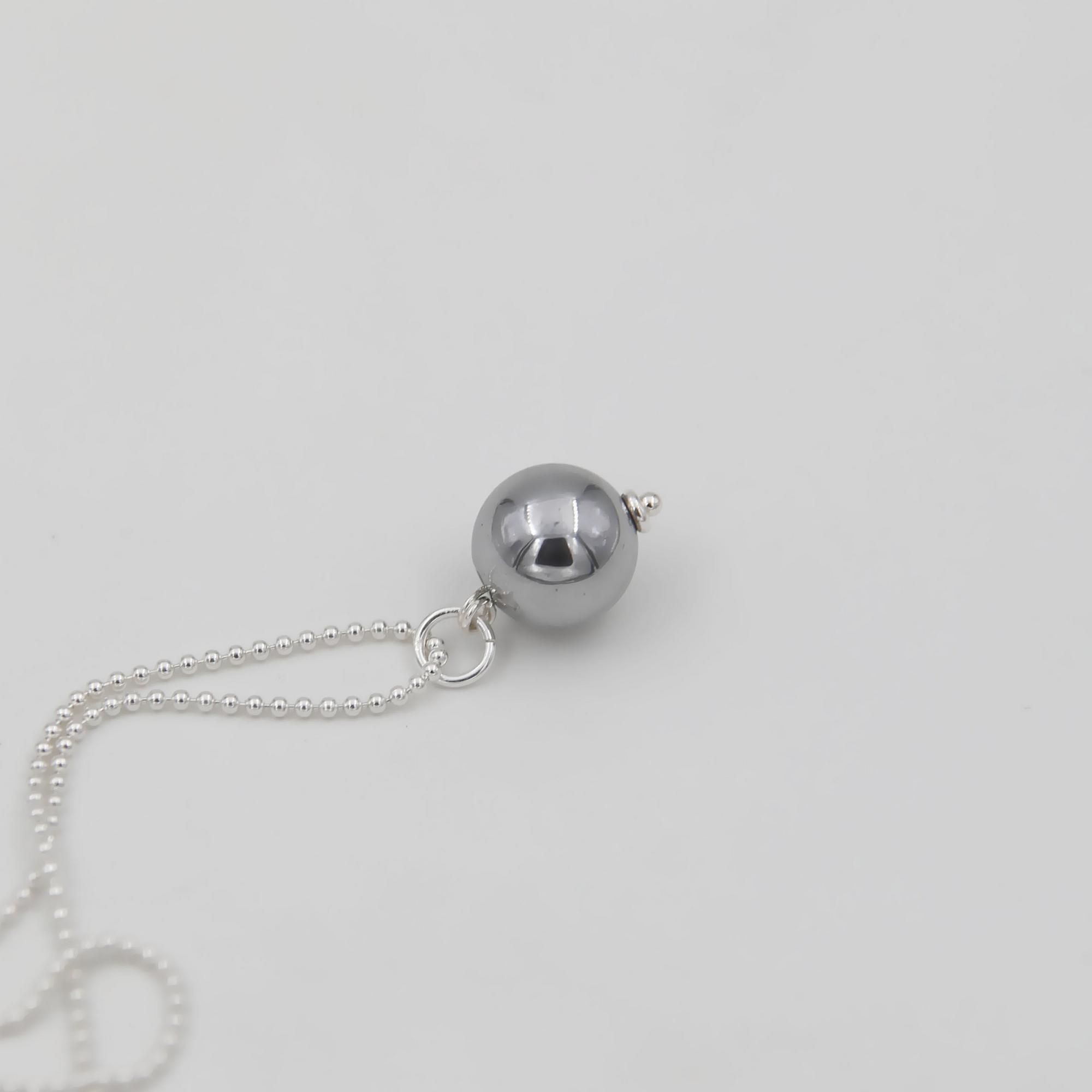 Подвеска из гематита цвета родий 4P918