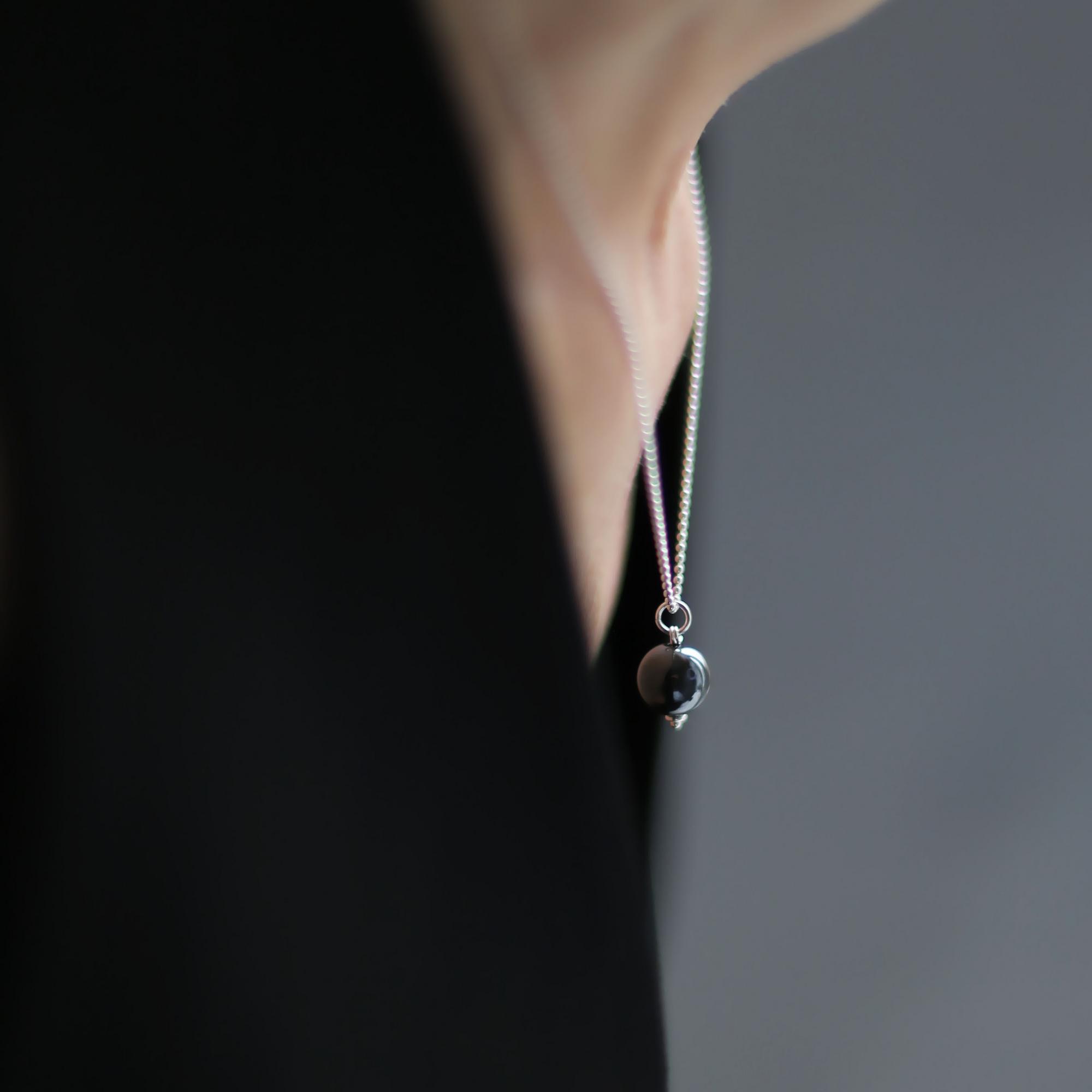 Подвеска из гематита чёрного цвета 4P919