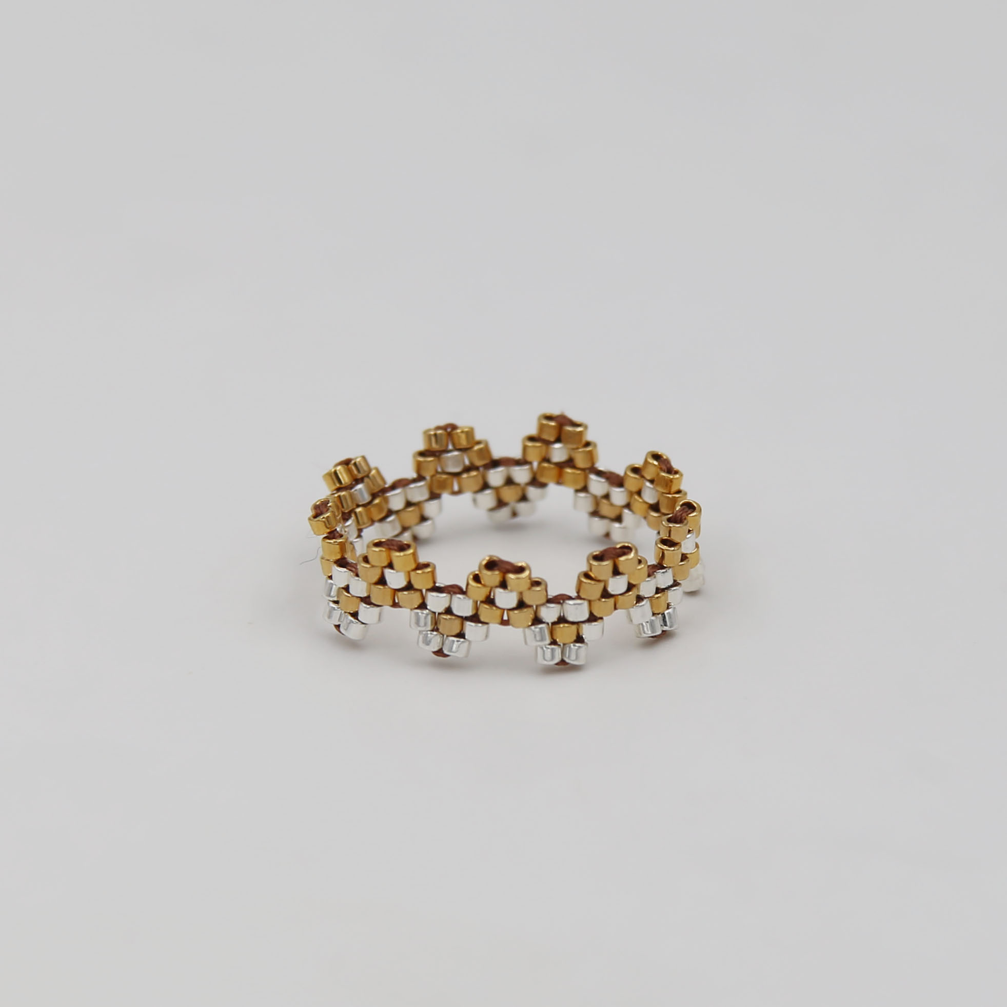 Кольцо из бисера 2P1141