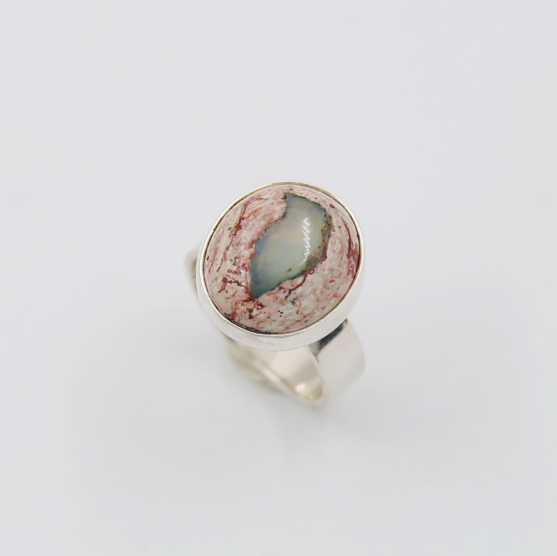 Кольцо с мексиканским опалом  2P1150