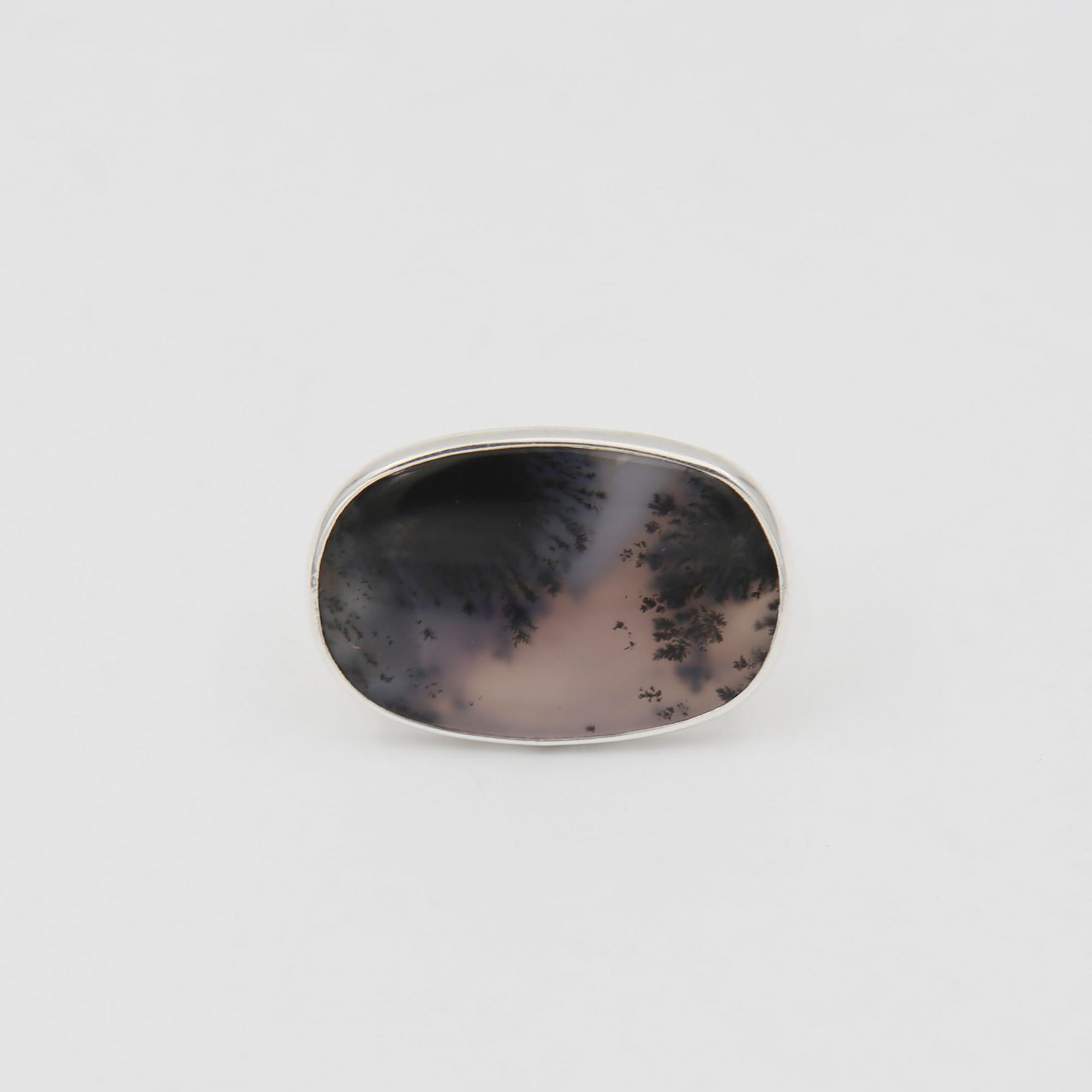 Кольцо с Дендритовым агатом 2P1170