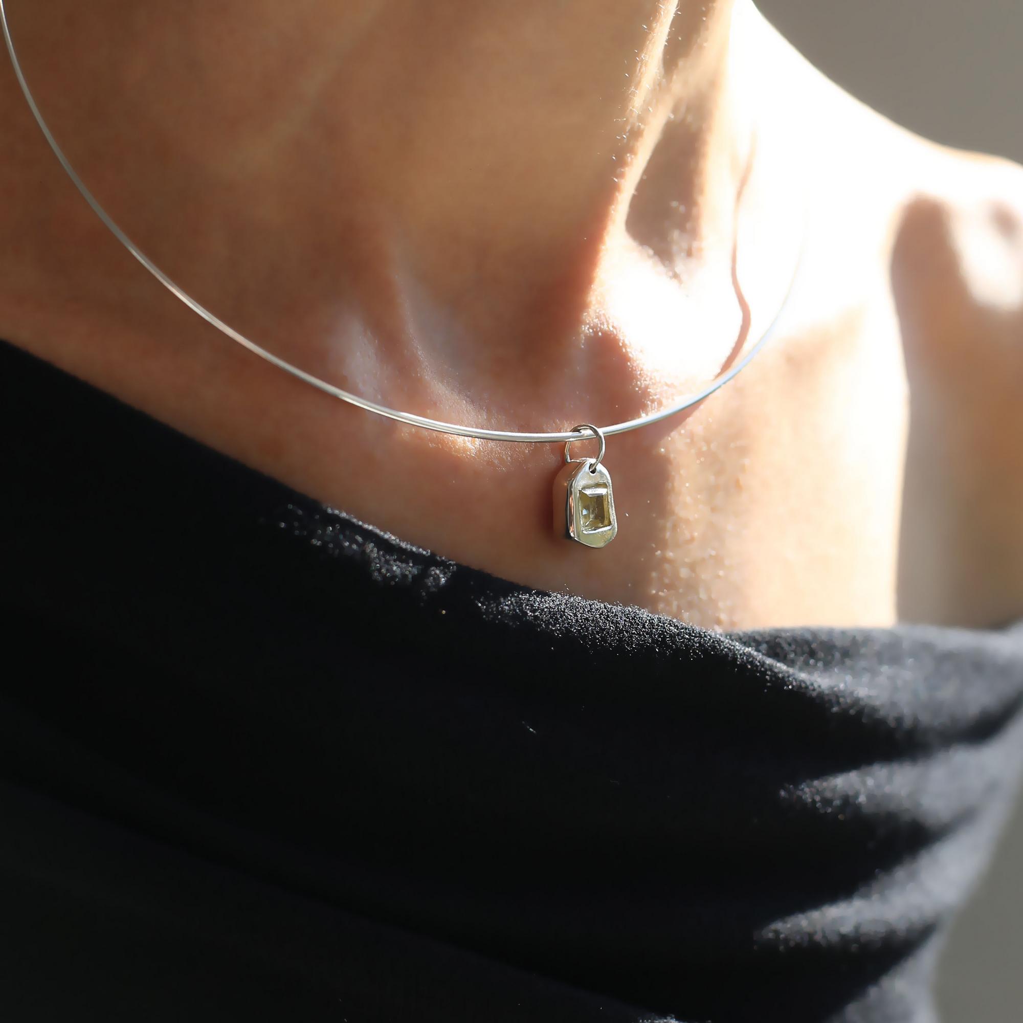 Чокер с цитрином 4P968-1