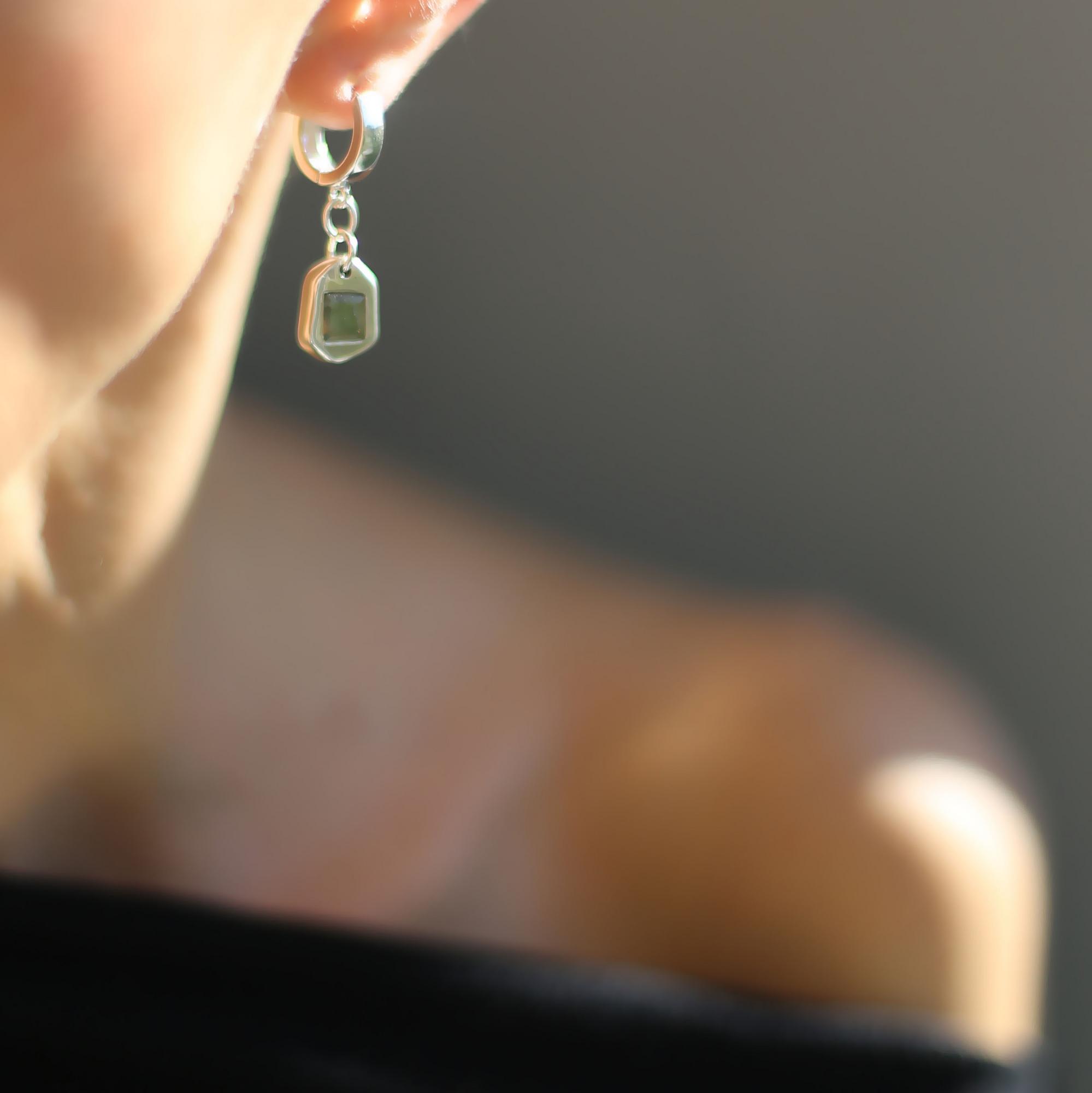 Серьги с лабрадоритом 1P2592