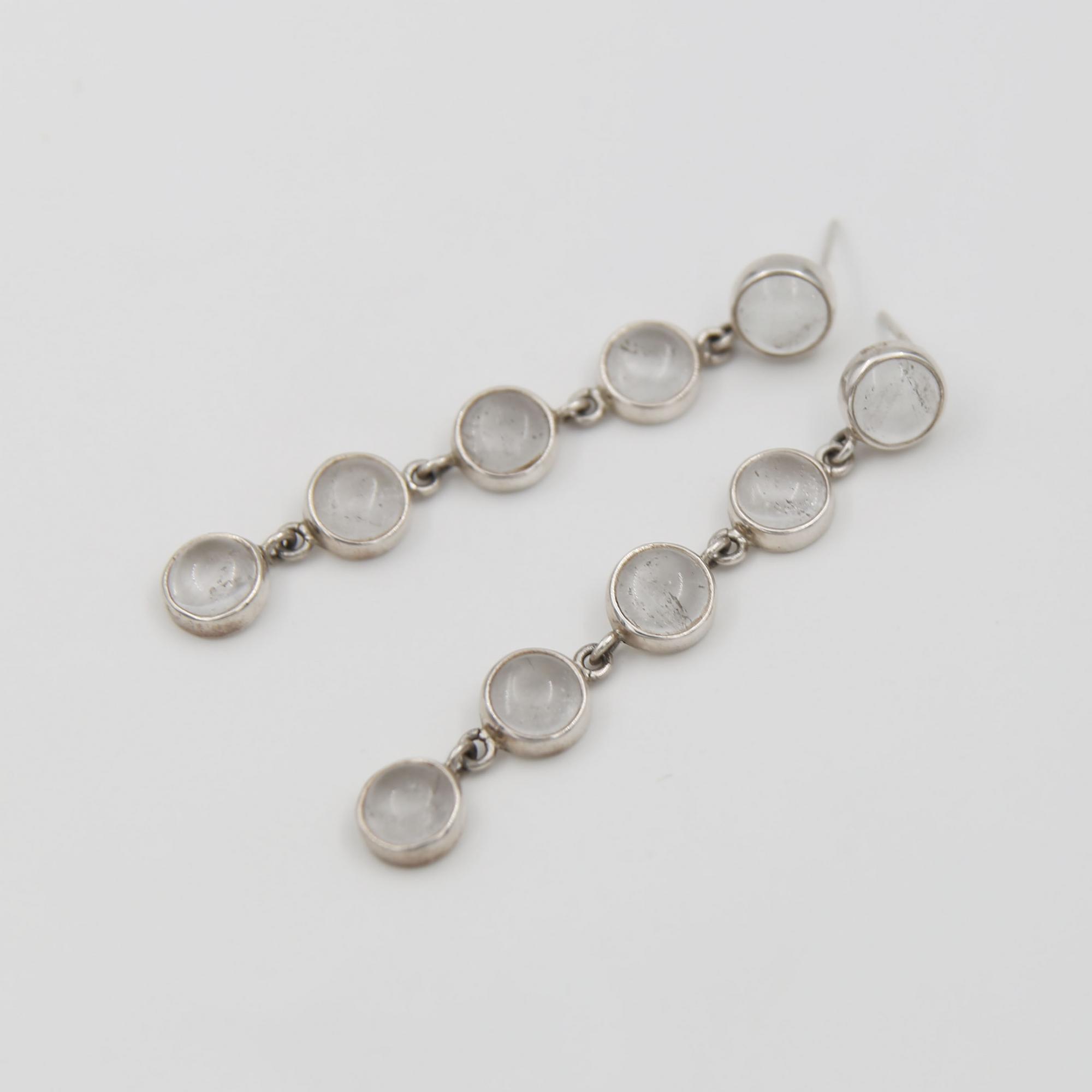 Серьги с горным хрусталем 1P2339