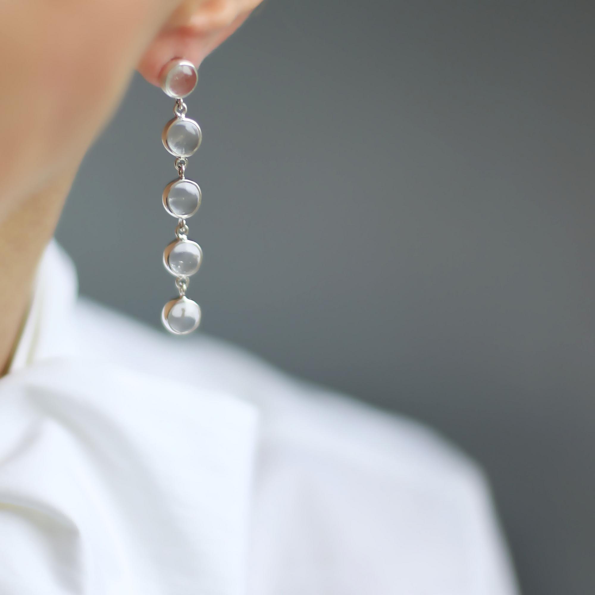 Серьги с горным хрусталем 1P2339