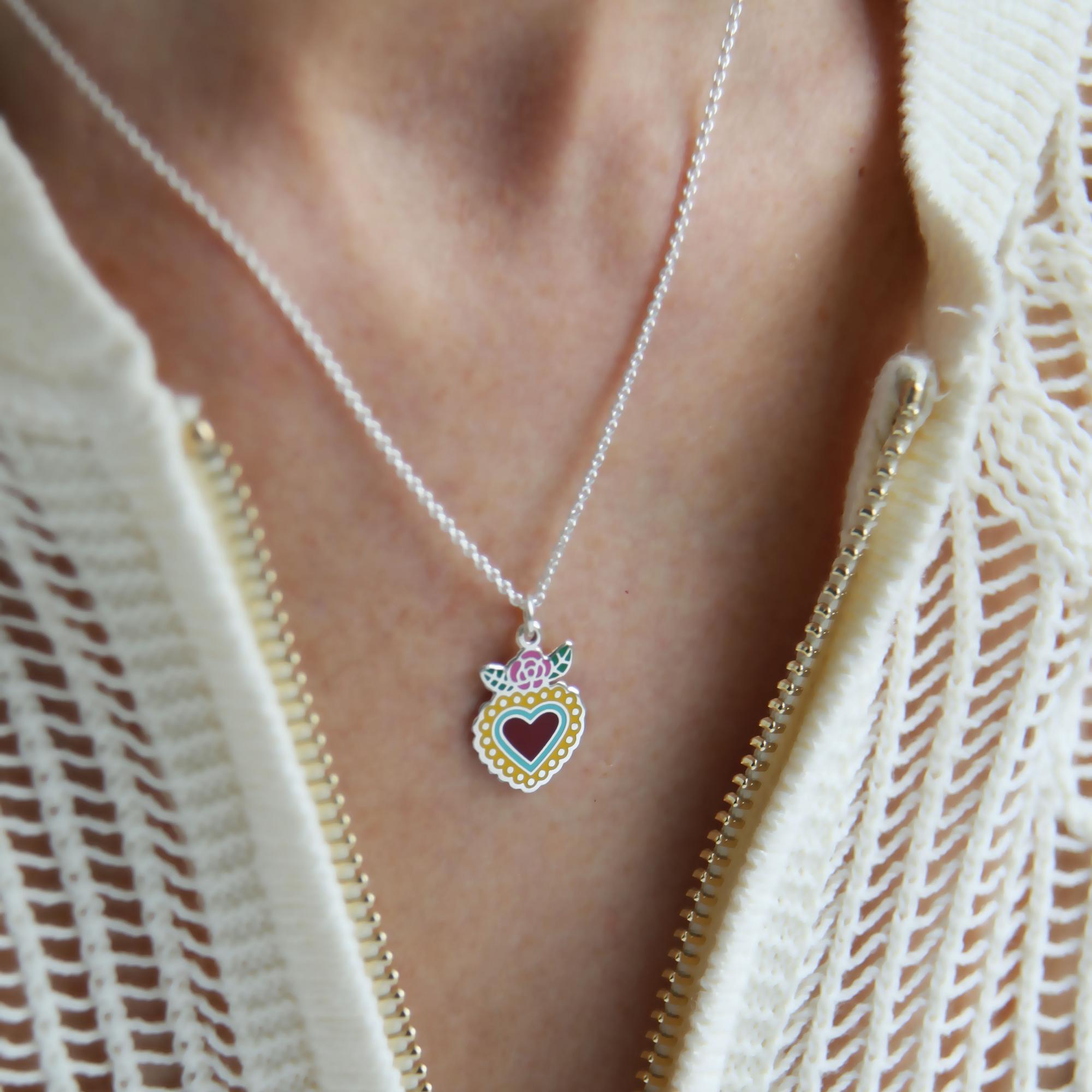 Подвеска Сердце жёлтое Mi corazón 4P984