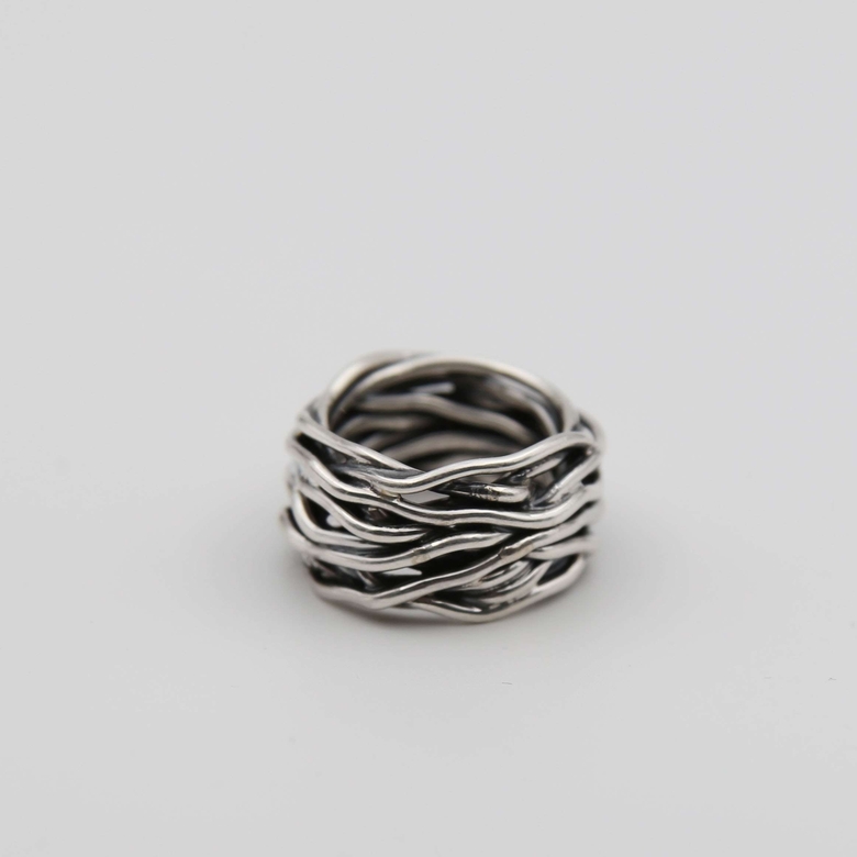 Кольцо с чернением 2P02