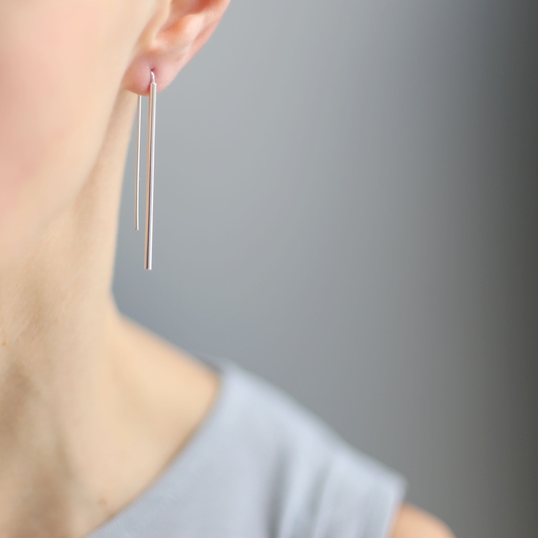 Серьги Длинные палочки 1P45