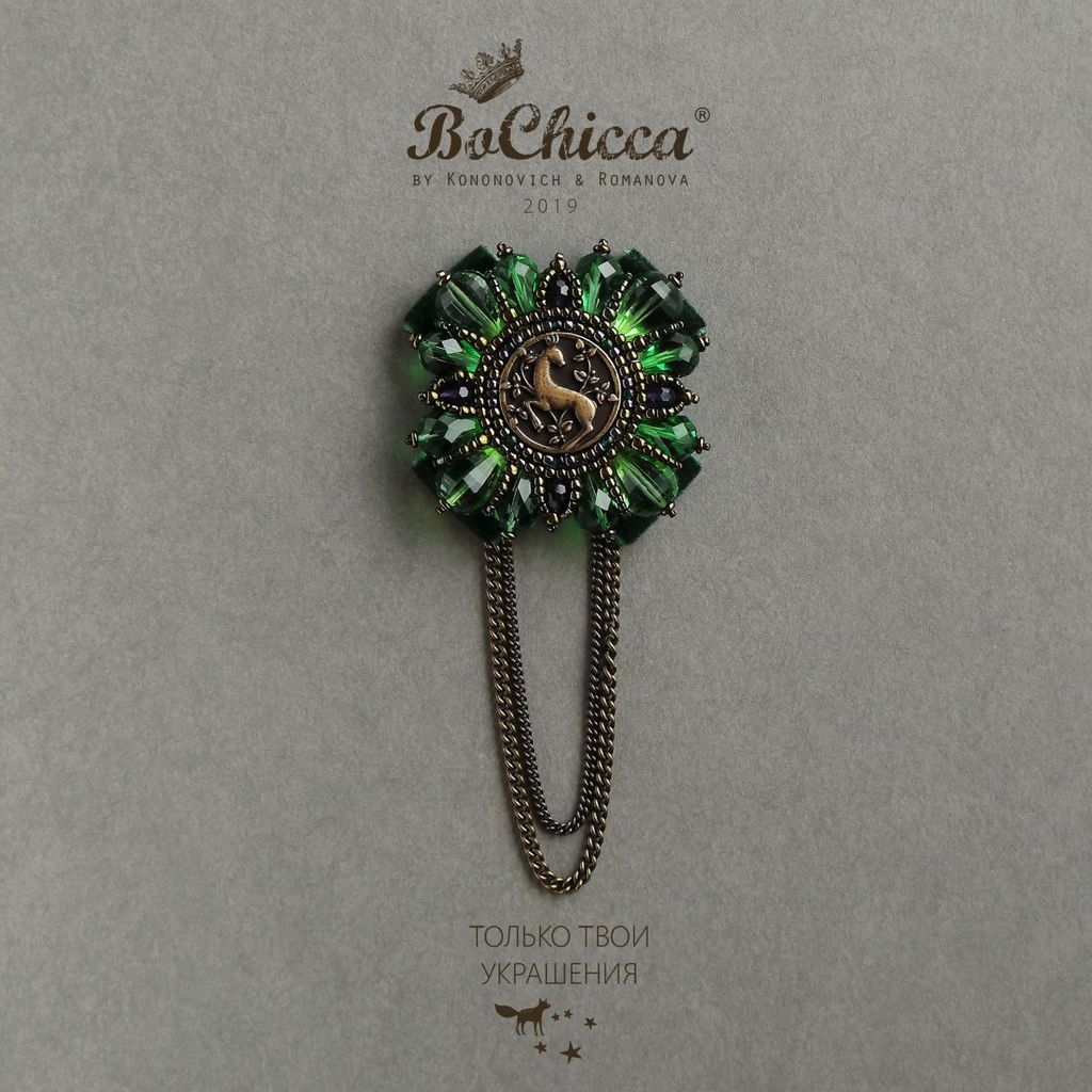 брошь Soft Moss