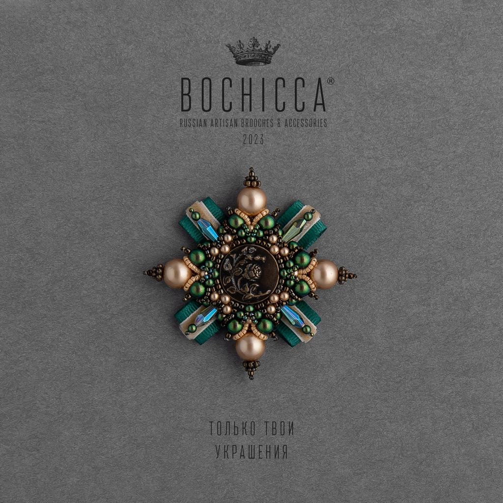 брошь Old Velvet Rose