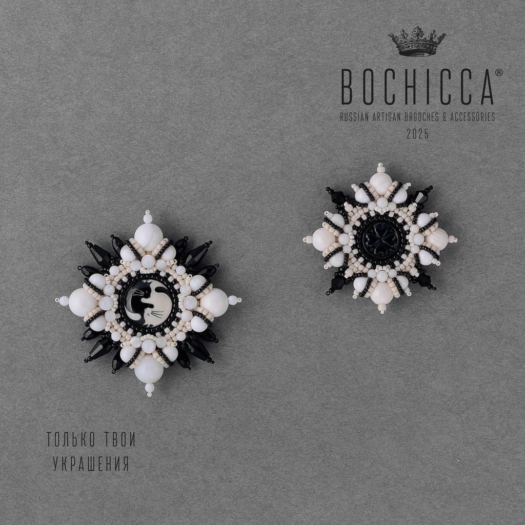 парные броши Taijitu