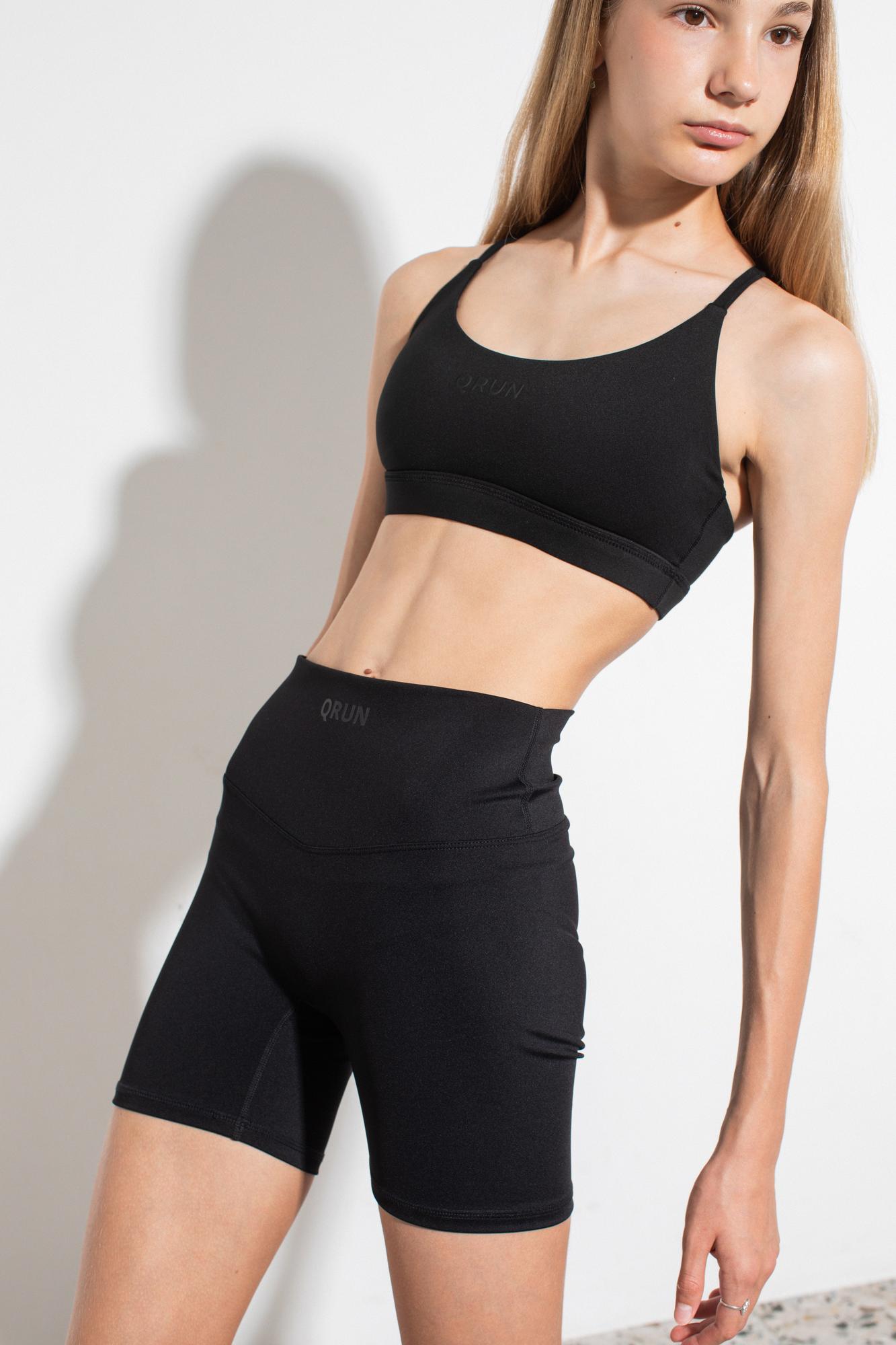 Шорты короткие  «Fast Queen» BLACK