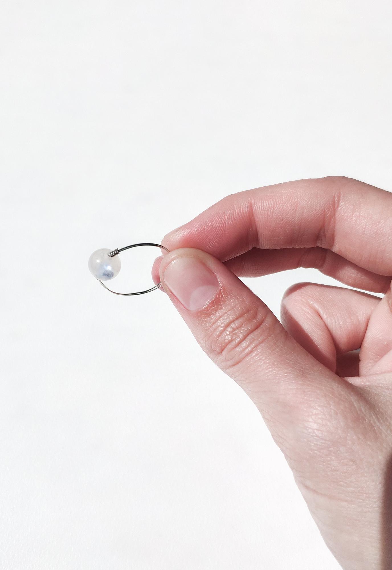 Кольцо с лунным камнем