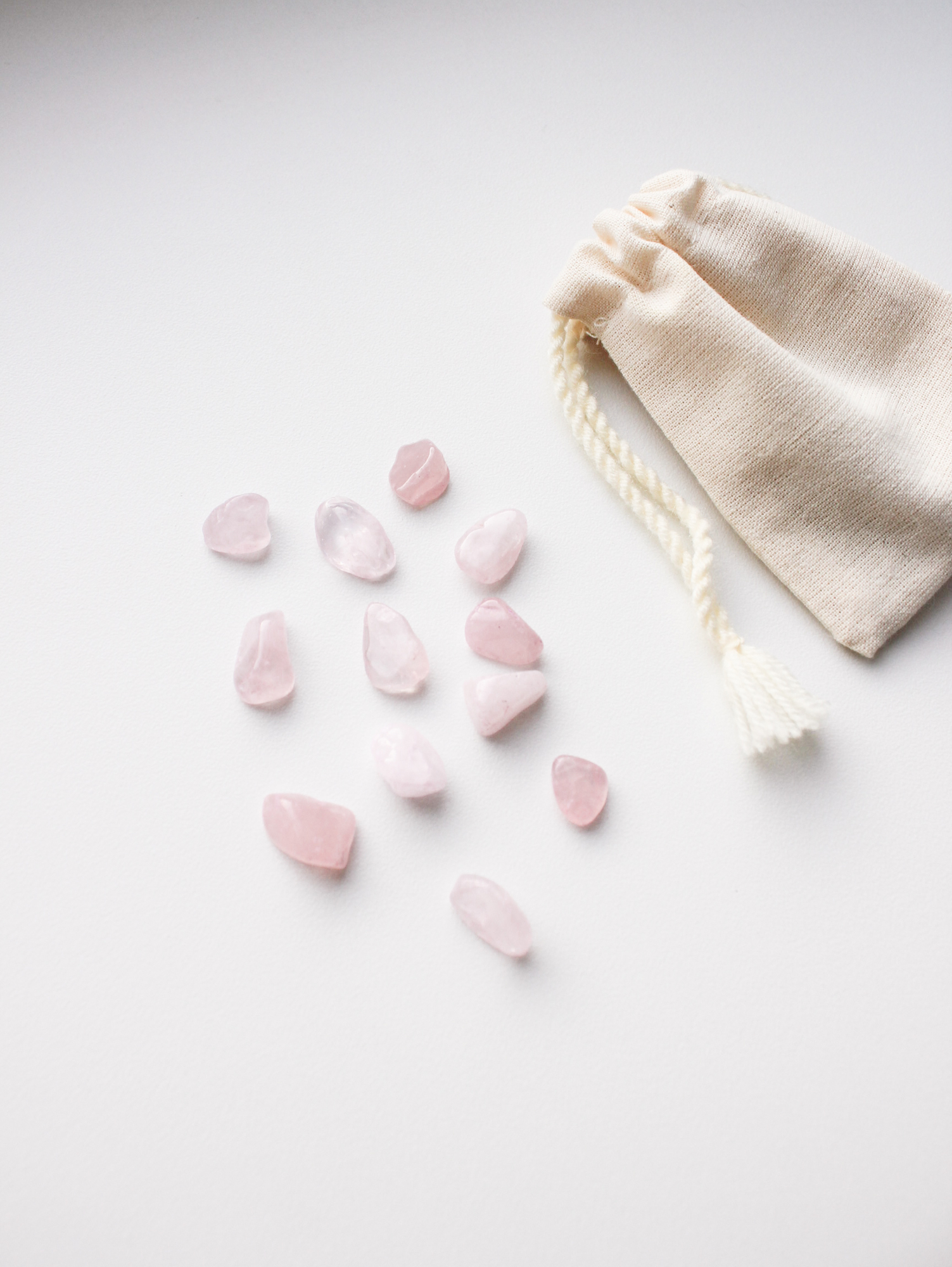 Набор - Розовый кварц 12шт