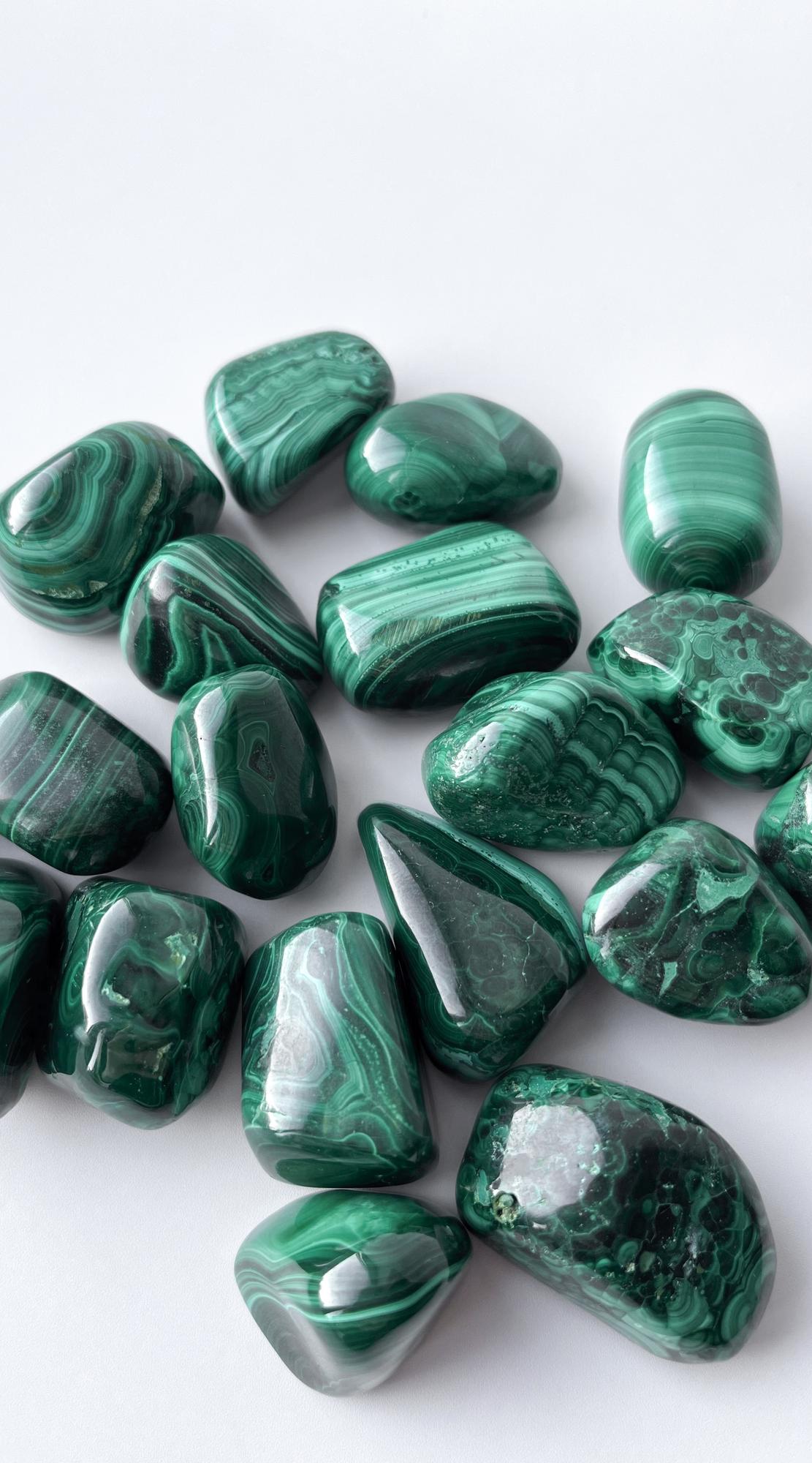 Малахит - галтовка