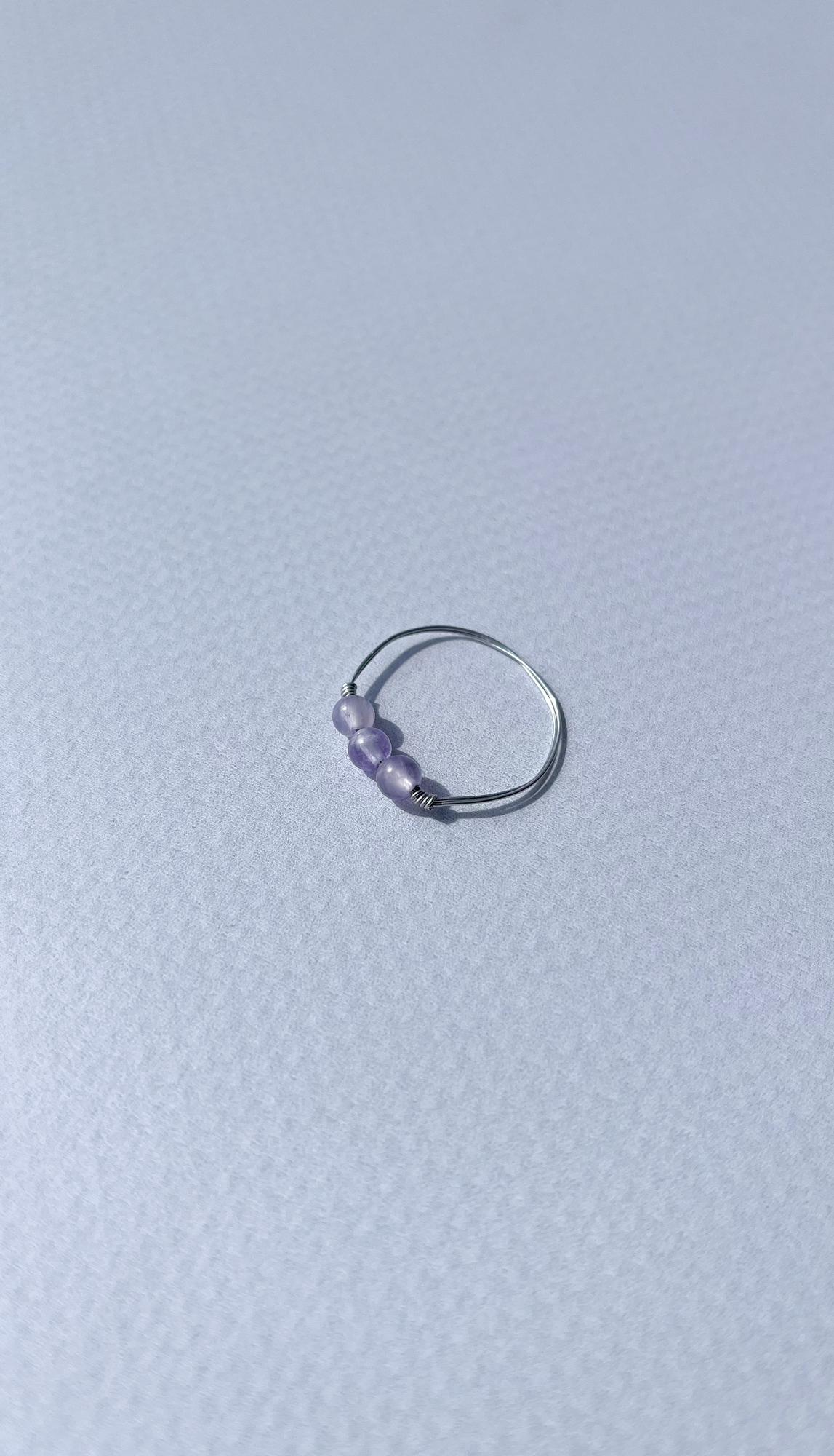 Кольцо с аметистом