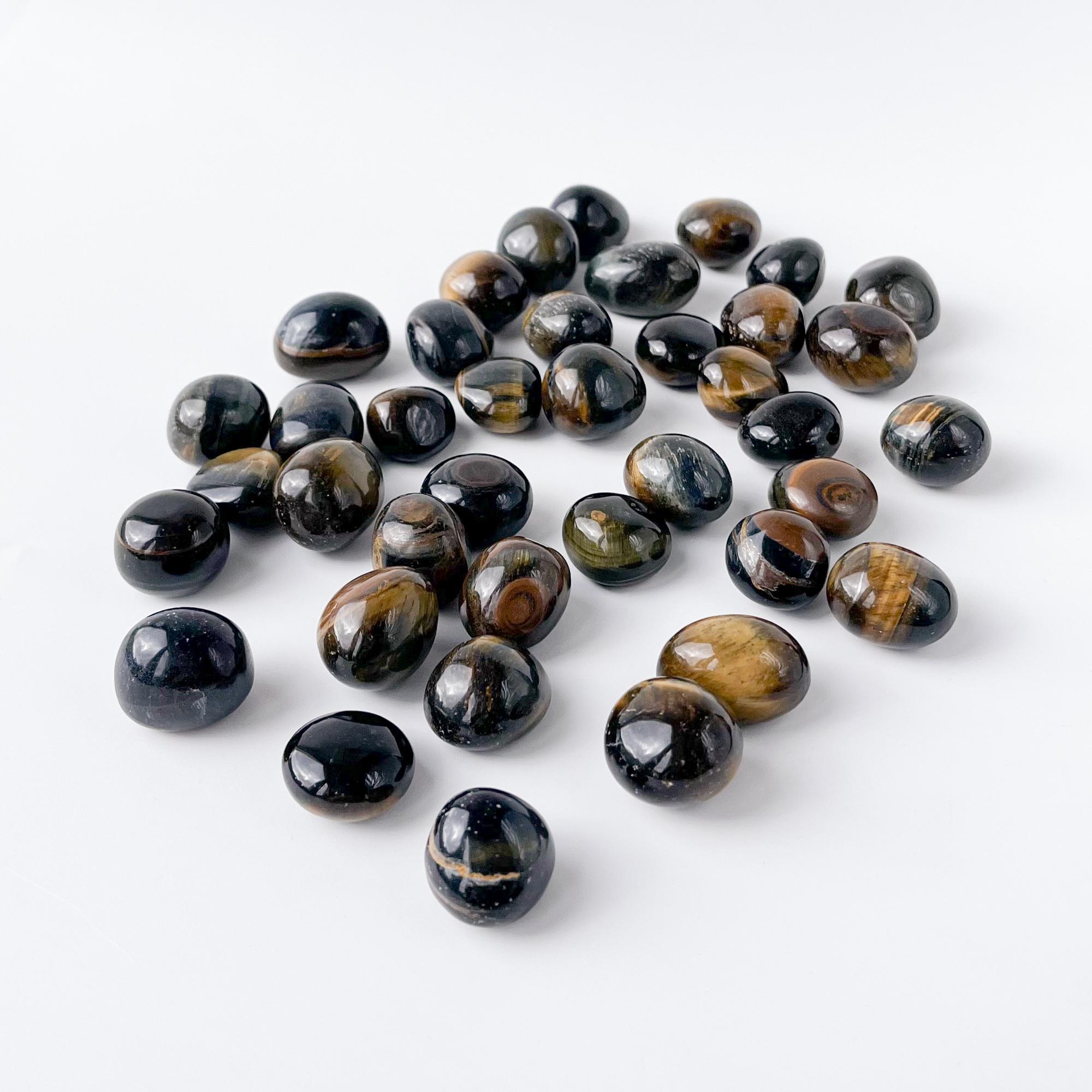 Тигрово-соколинный глаз - галтовка