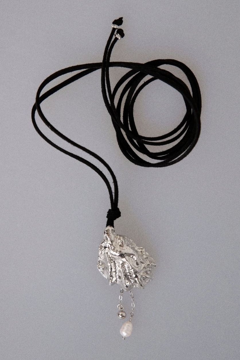 кулон ракушка с жемчугом