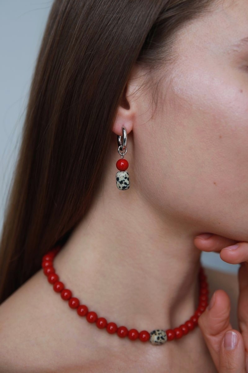 серьги конго с подвесками