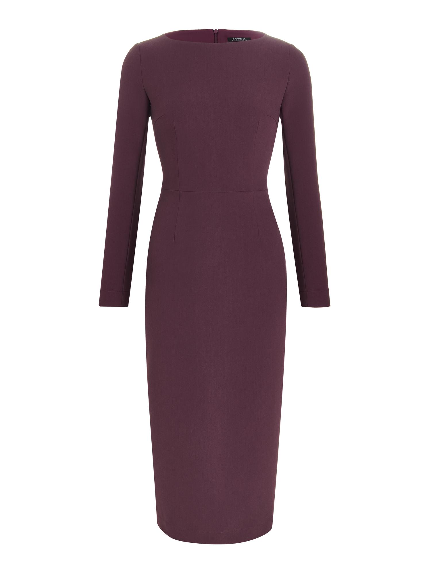 Платье Шарлотт в сливово-винном цвете