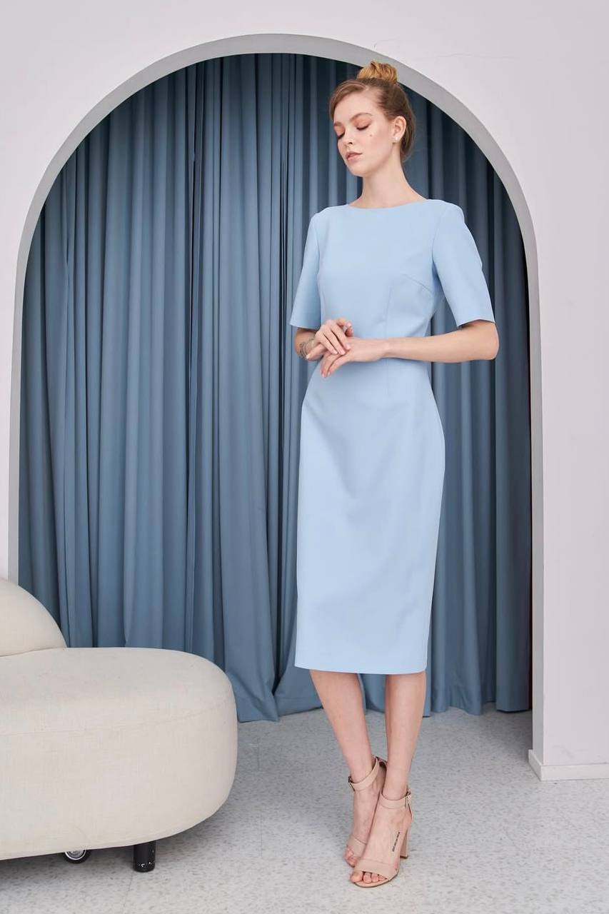 Платье Клео в голубом цвете